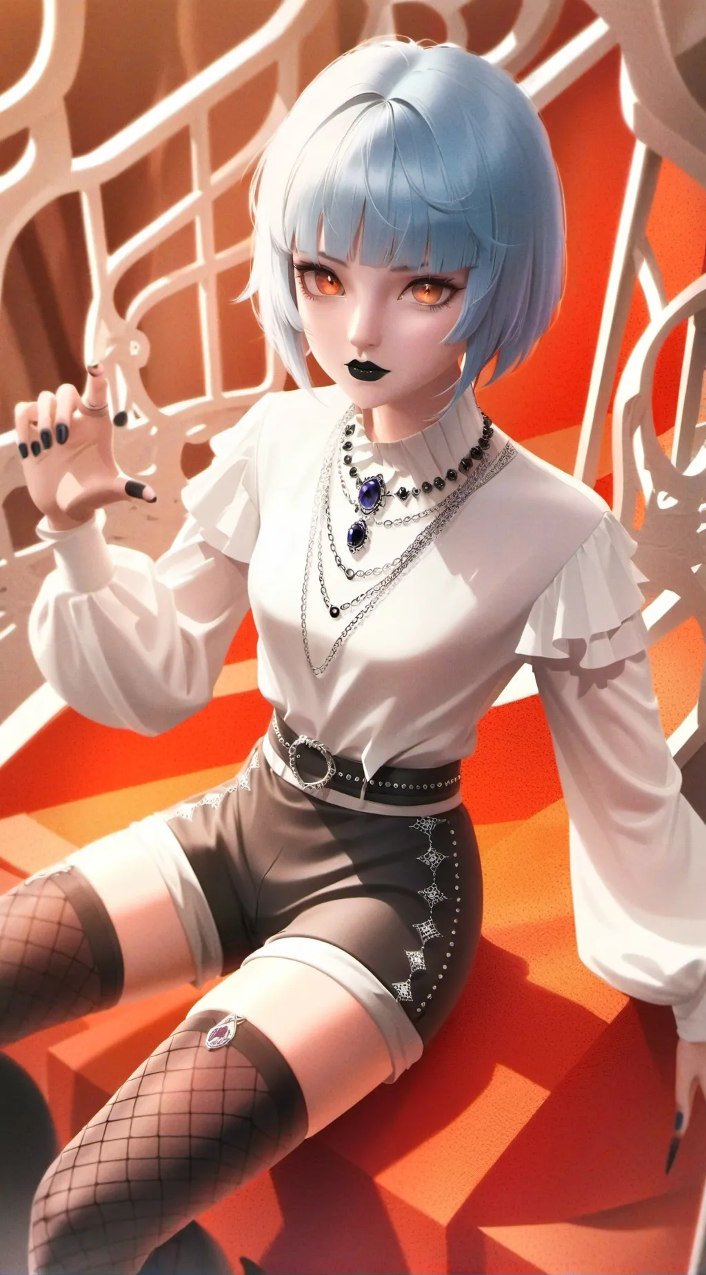 ai character: rose wispers  background