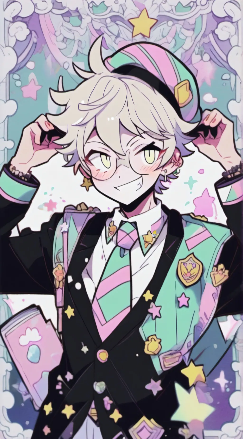 ai character: Lucifer from HH background