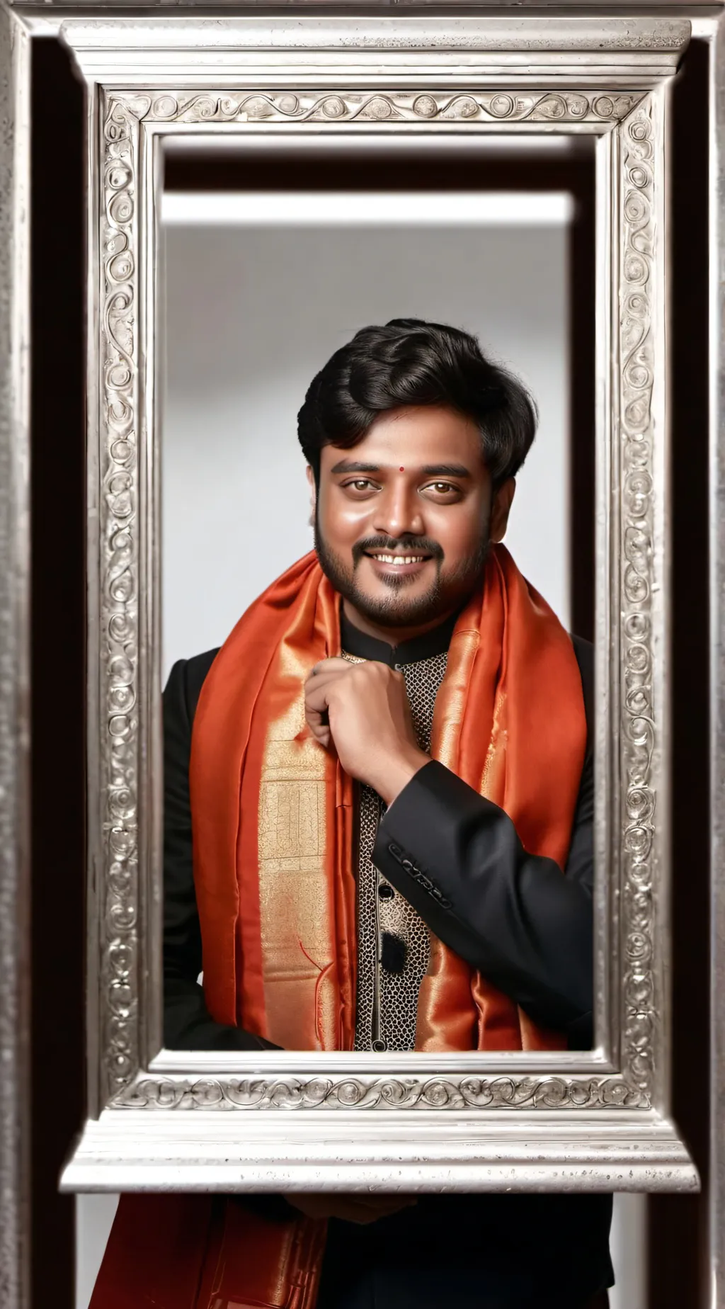 ai character: indain man  background