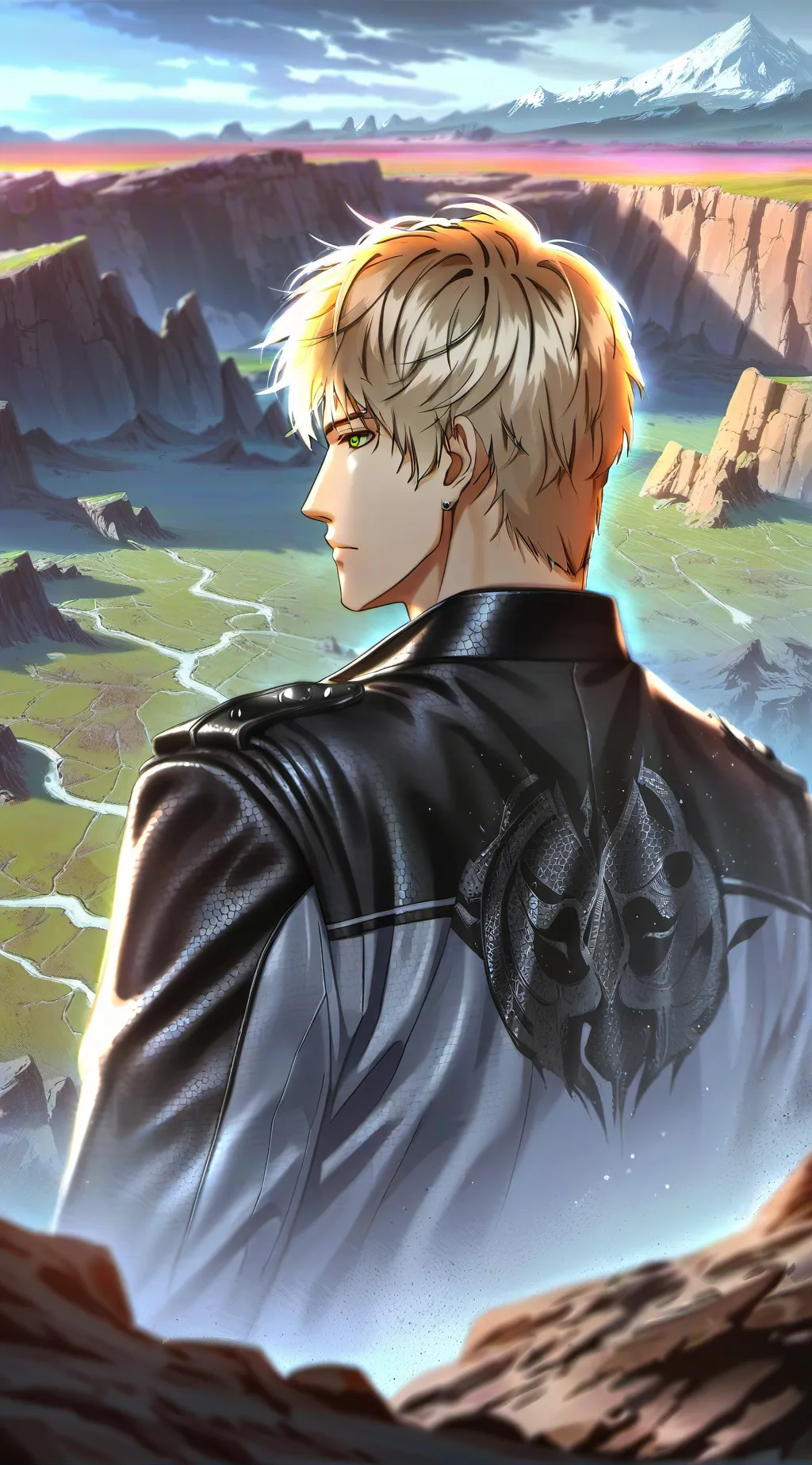 ai character: Katsuki Bakugo  background