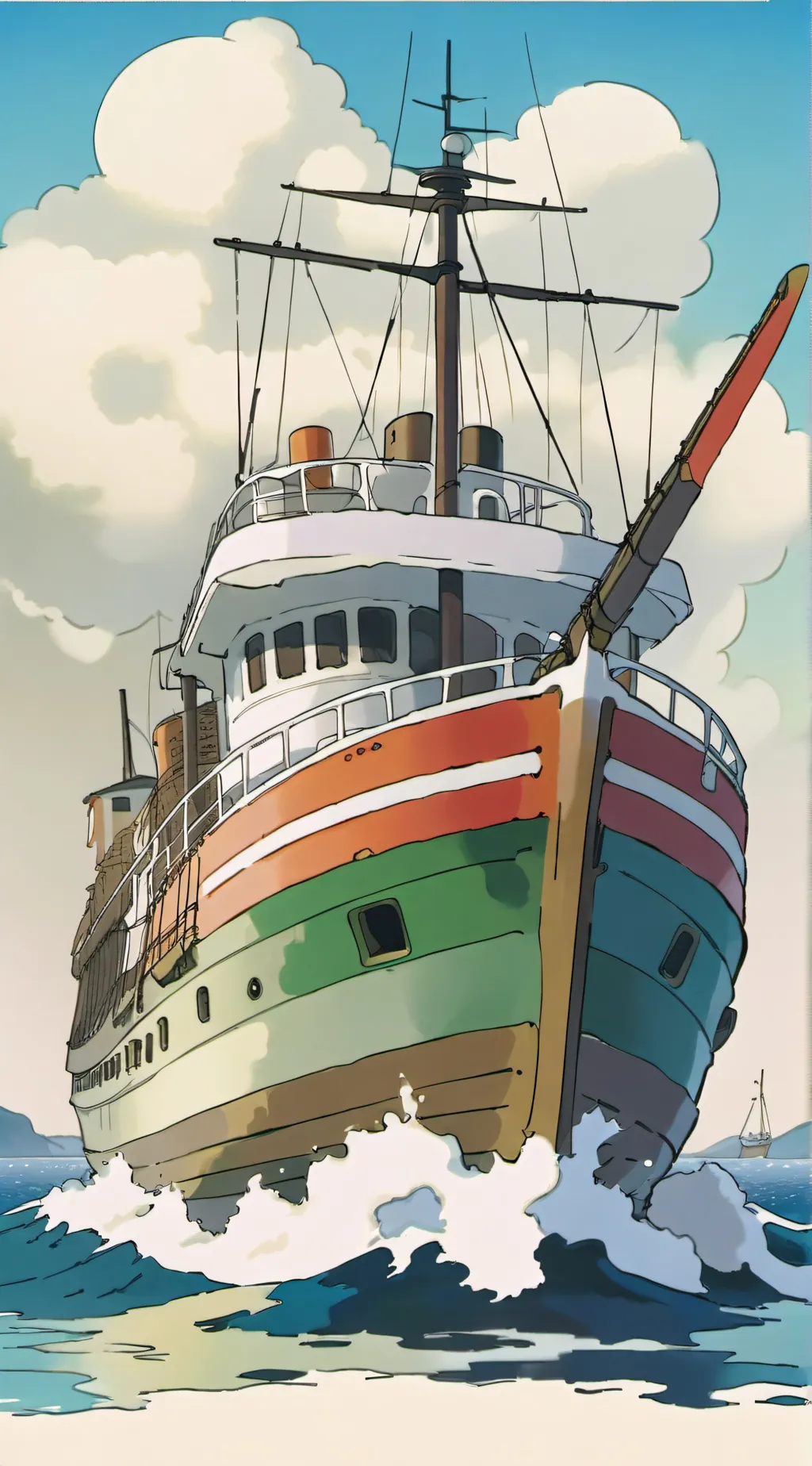 ai character: MHA BOAT MINA background