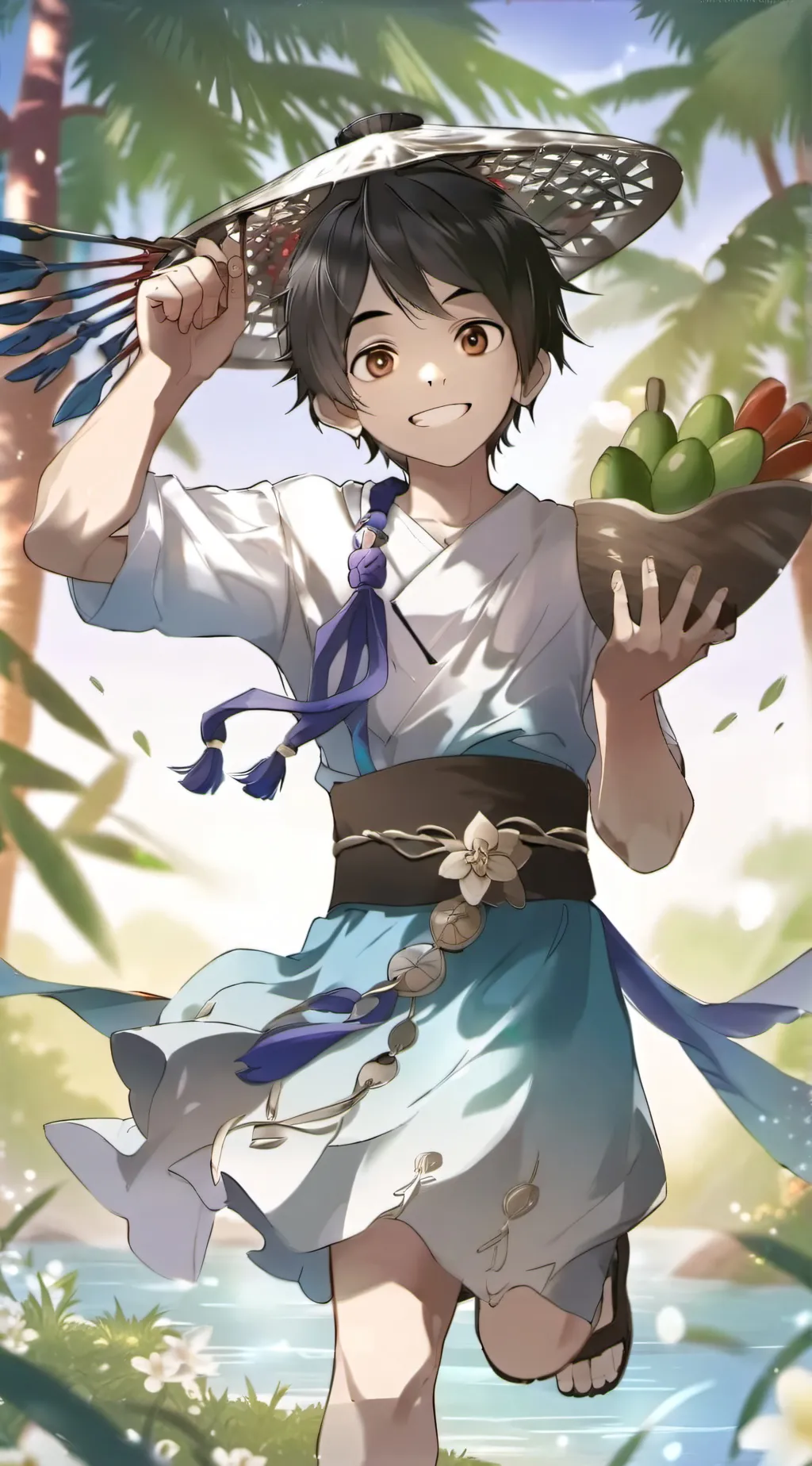 ai character: boy banra background