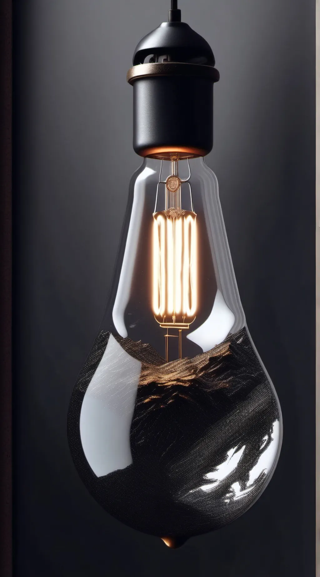 ai character: light bulb vore background