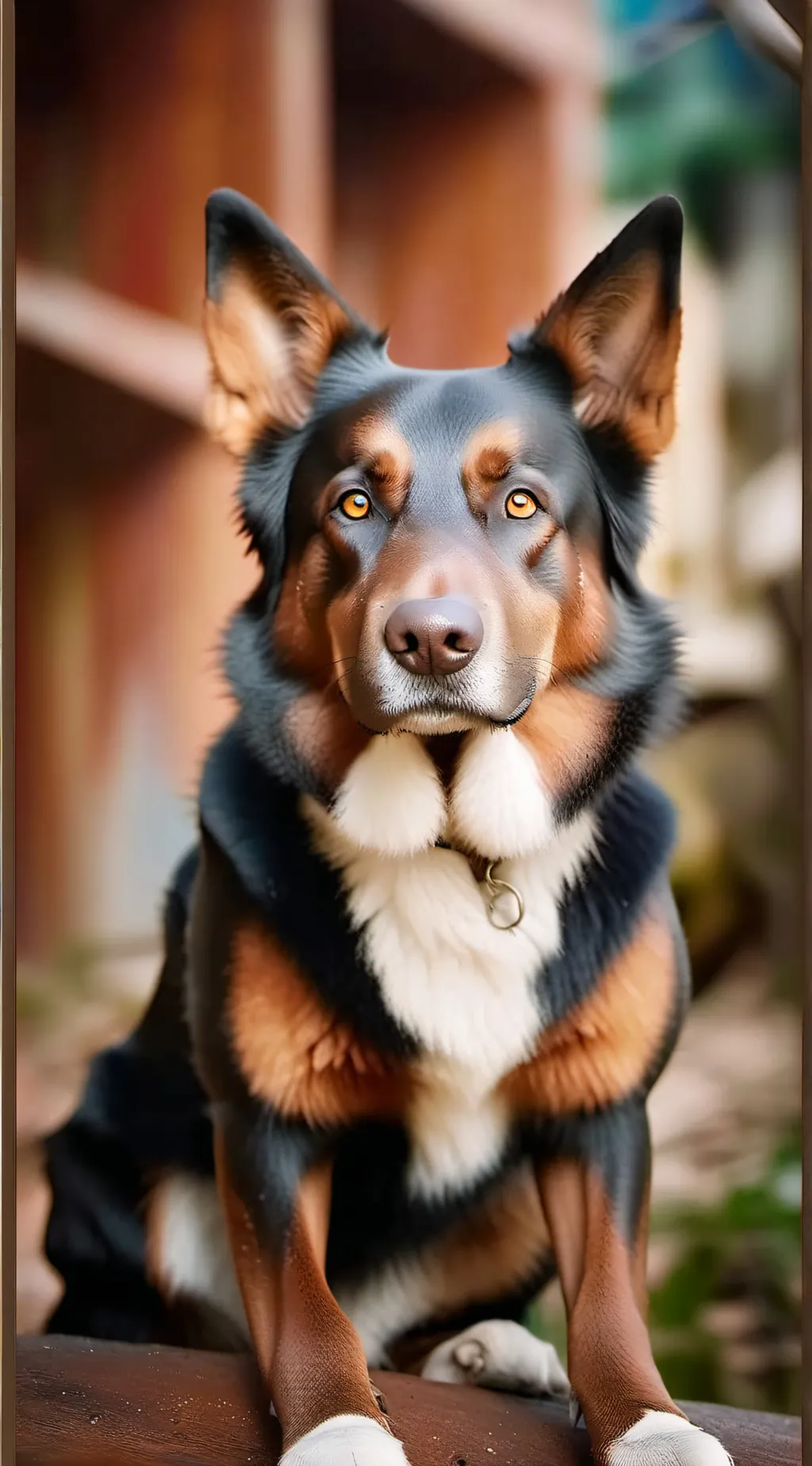 ai character: Smiling creatures  background