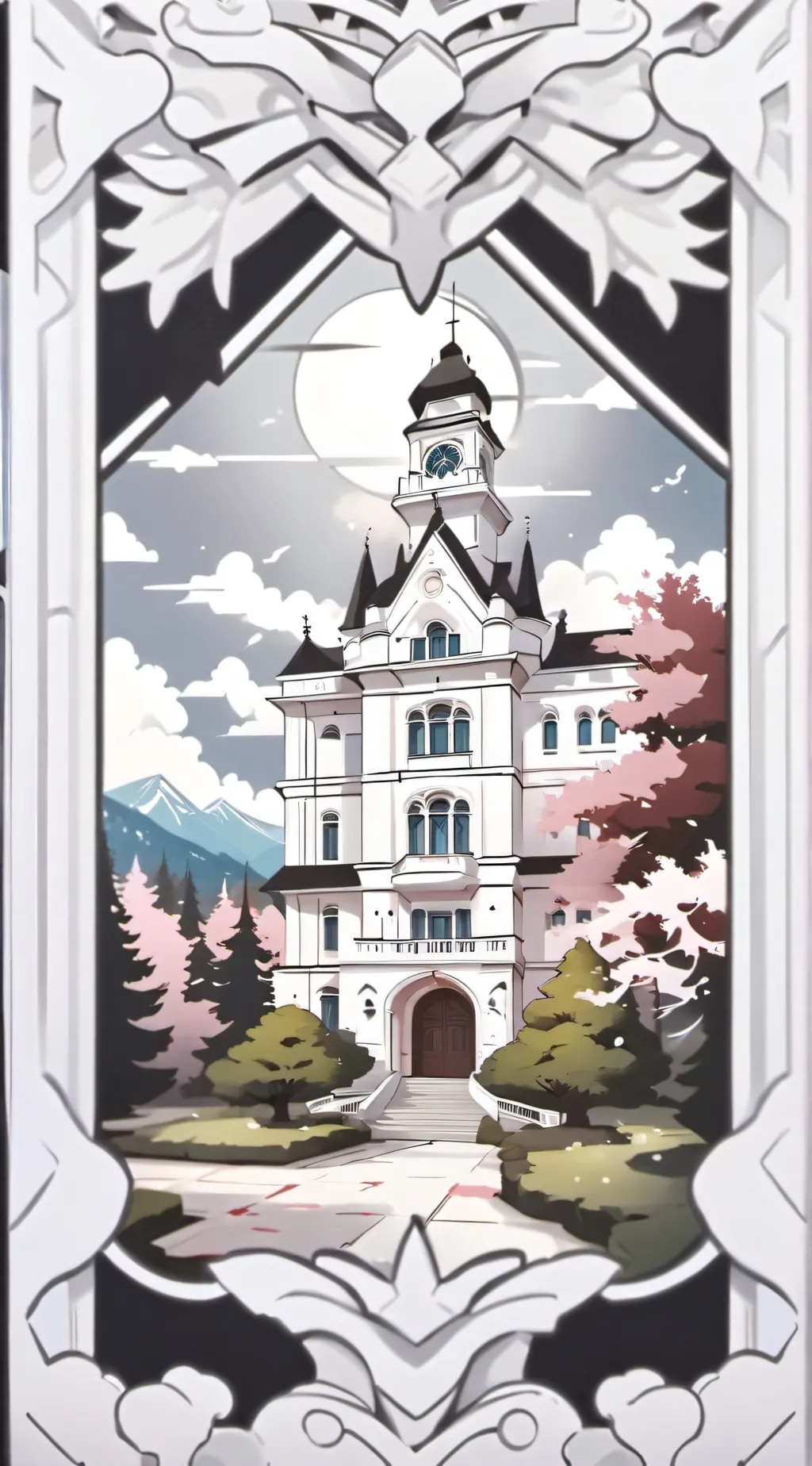 ai character: Fpe Red/Danger au background