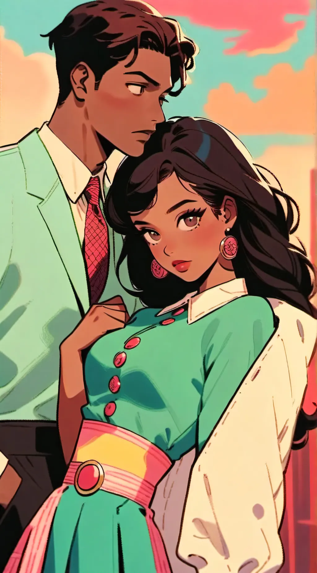 ai character: Aiden and James  background