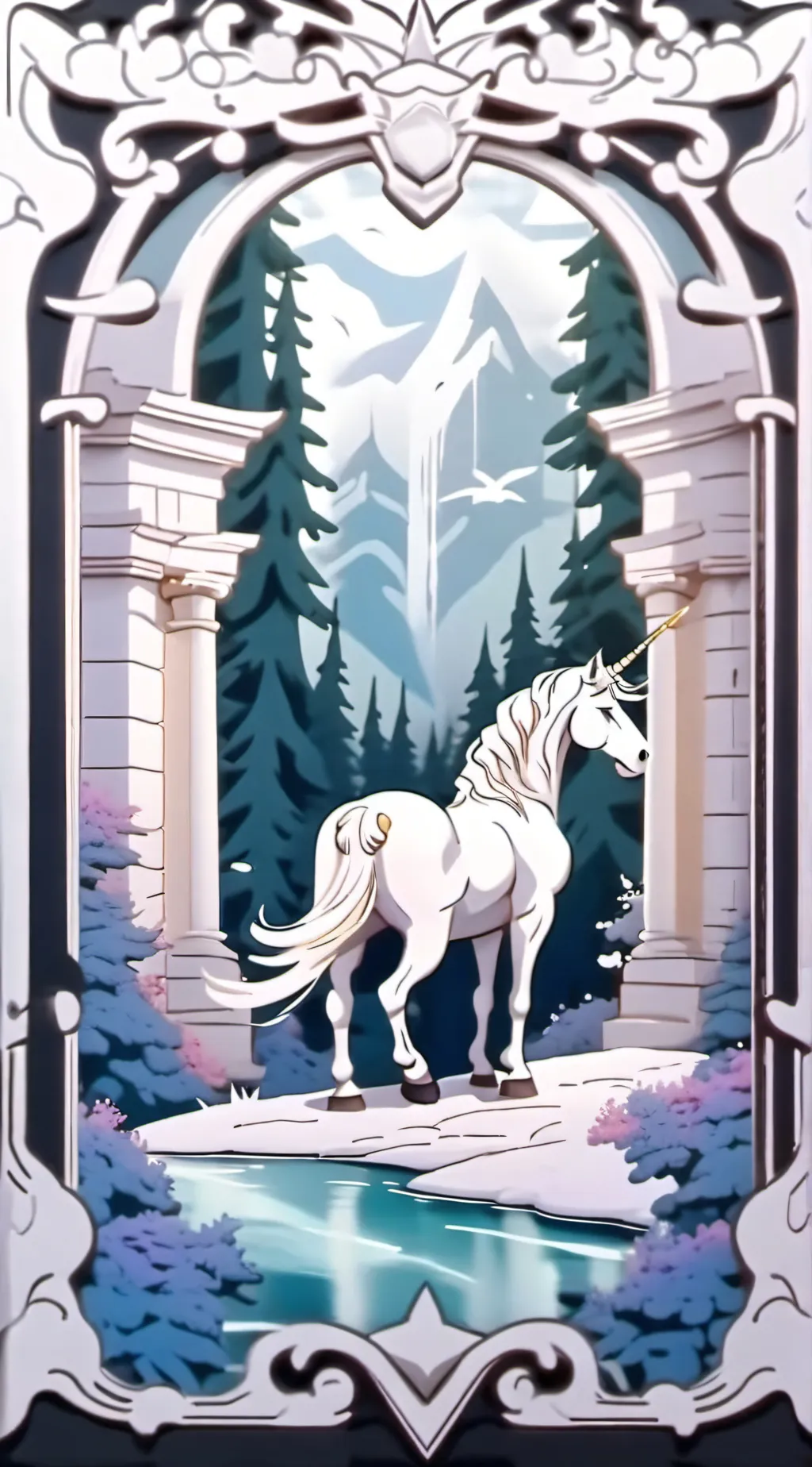 ai character: unicorn academy 🦄🦄 background