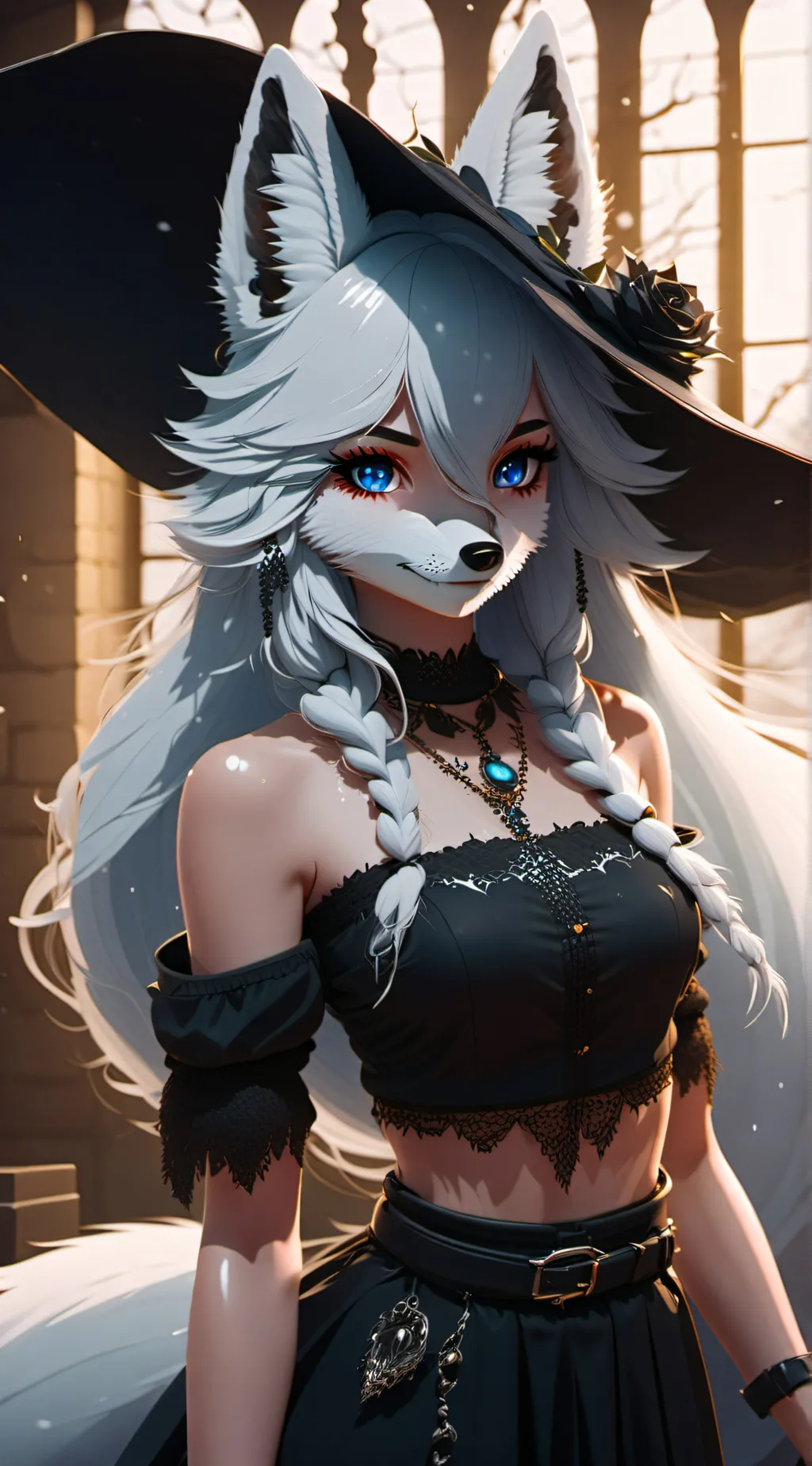 ai character: Dova White background