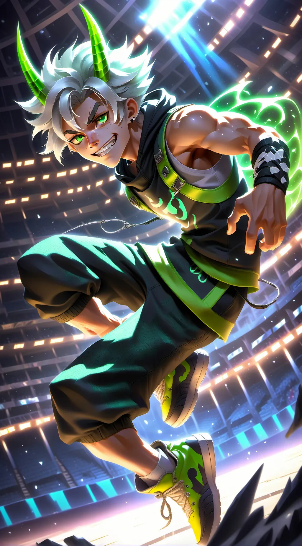 ai character: ☆Xaelah☆ background