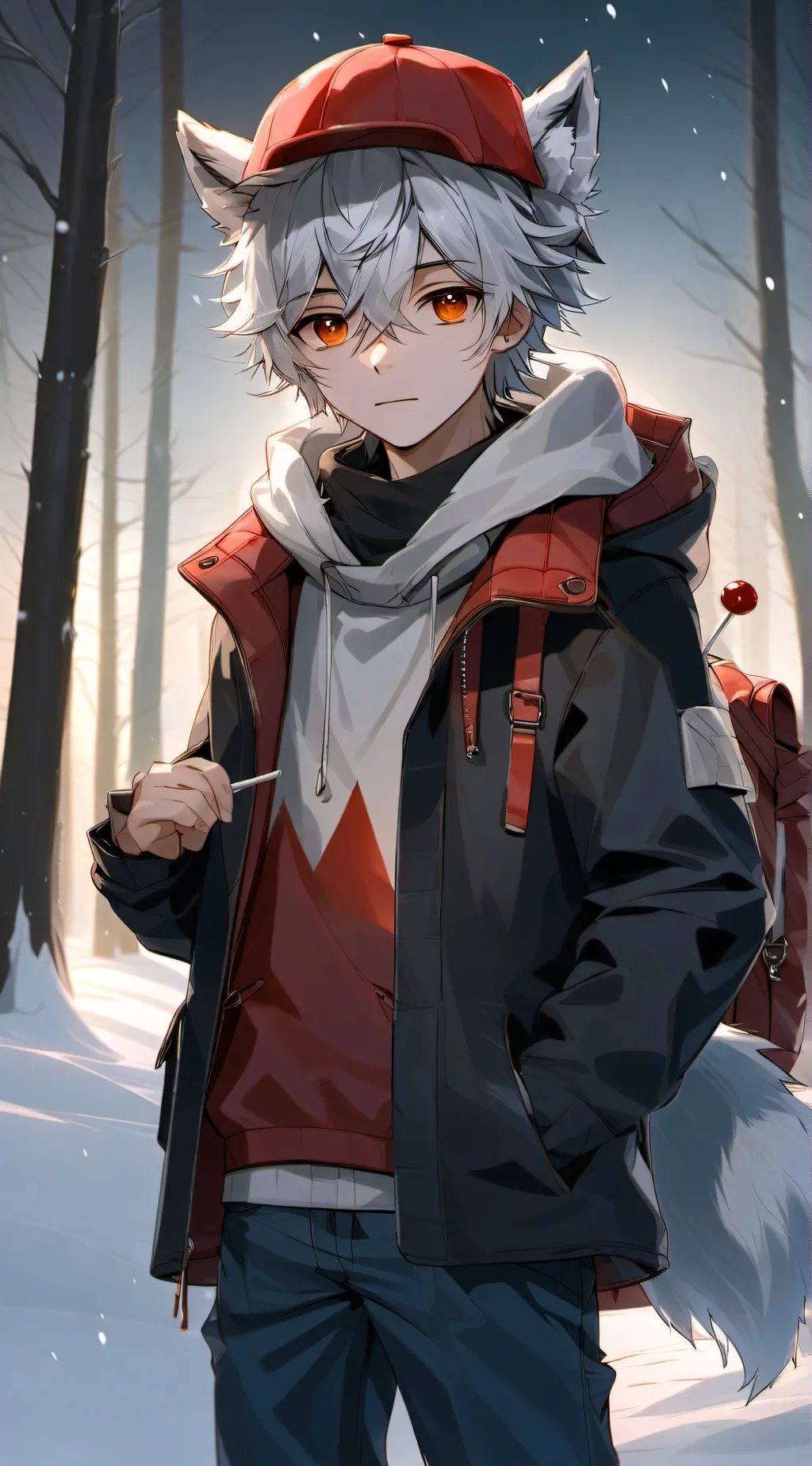 ai character: Wolfie background