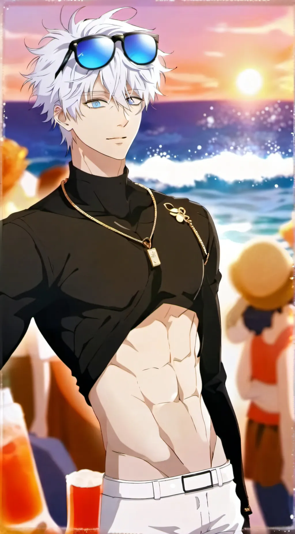 ai character: bf Gojo :3 background