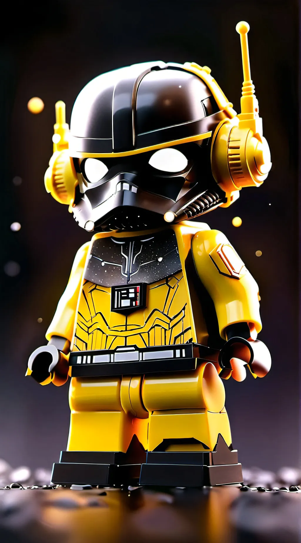ai character: Lego C-3P0 background