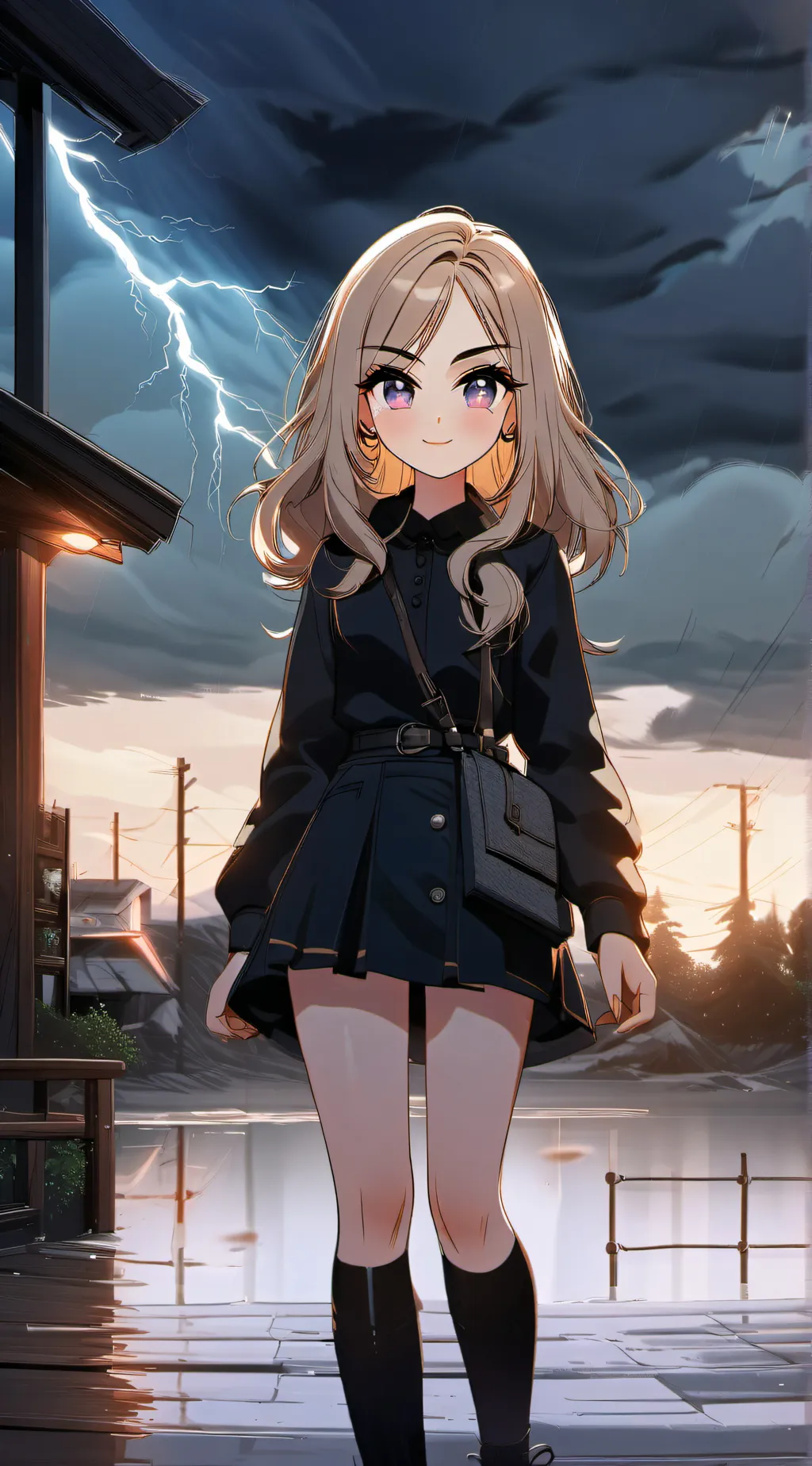 ai character: Zara🎀 background