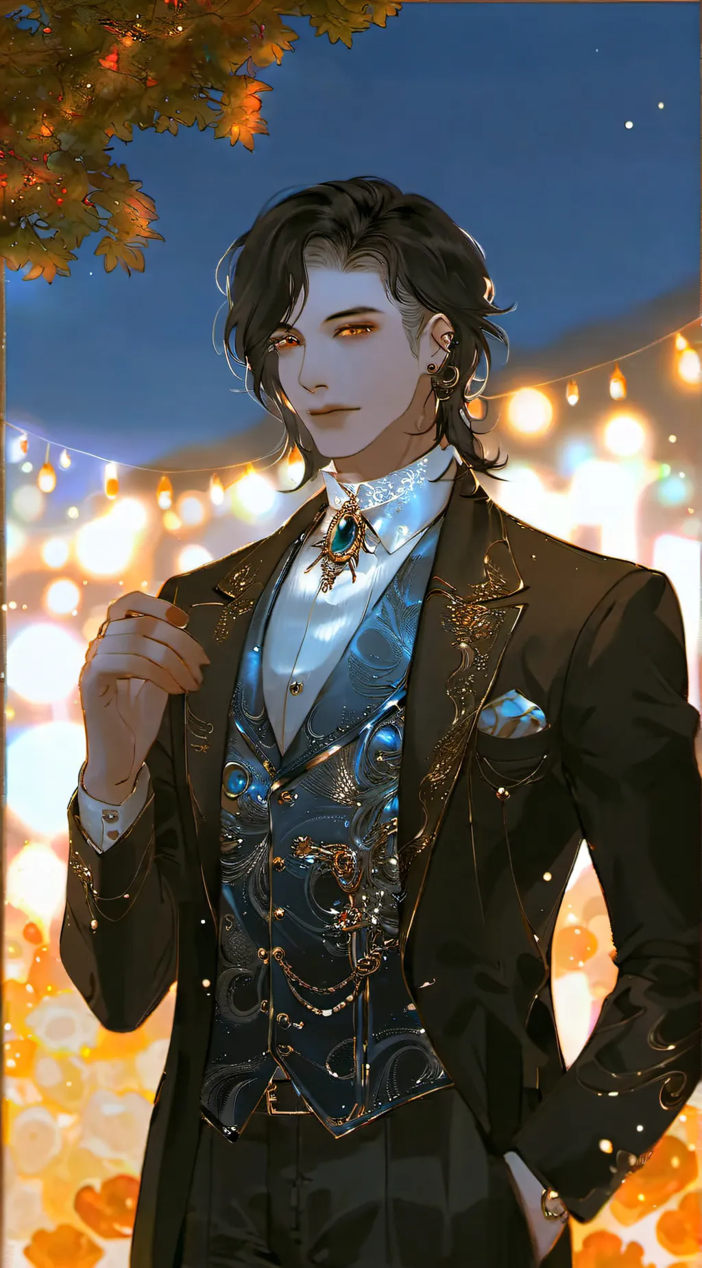 ai character: •Asher• background