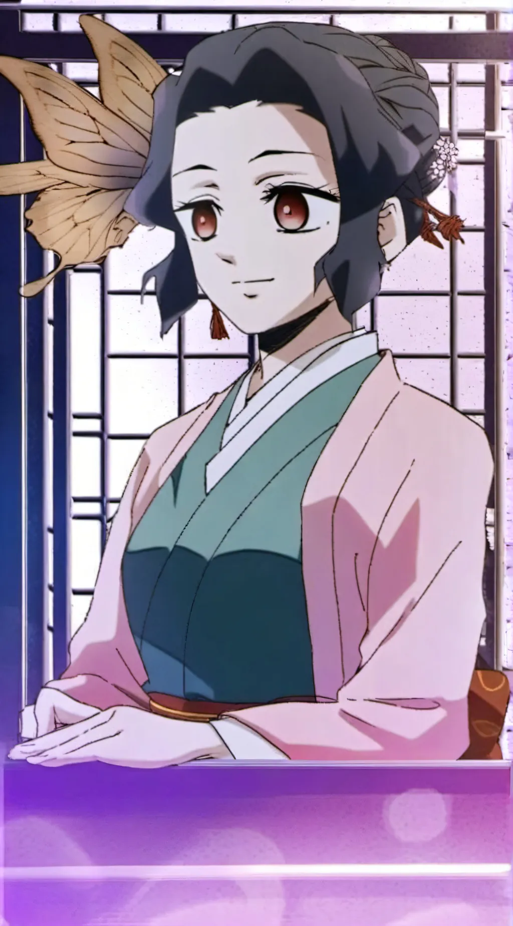 ai character: Shinobu kocho background