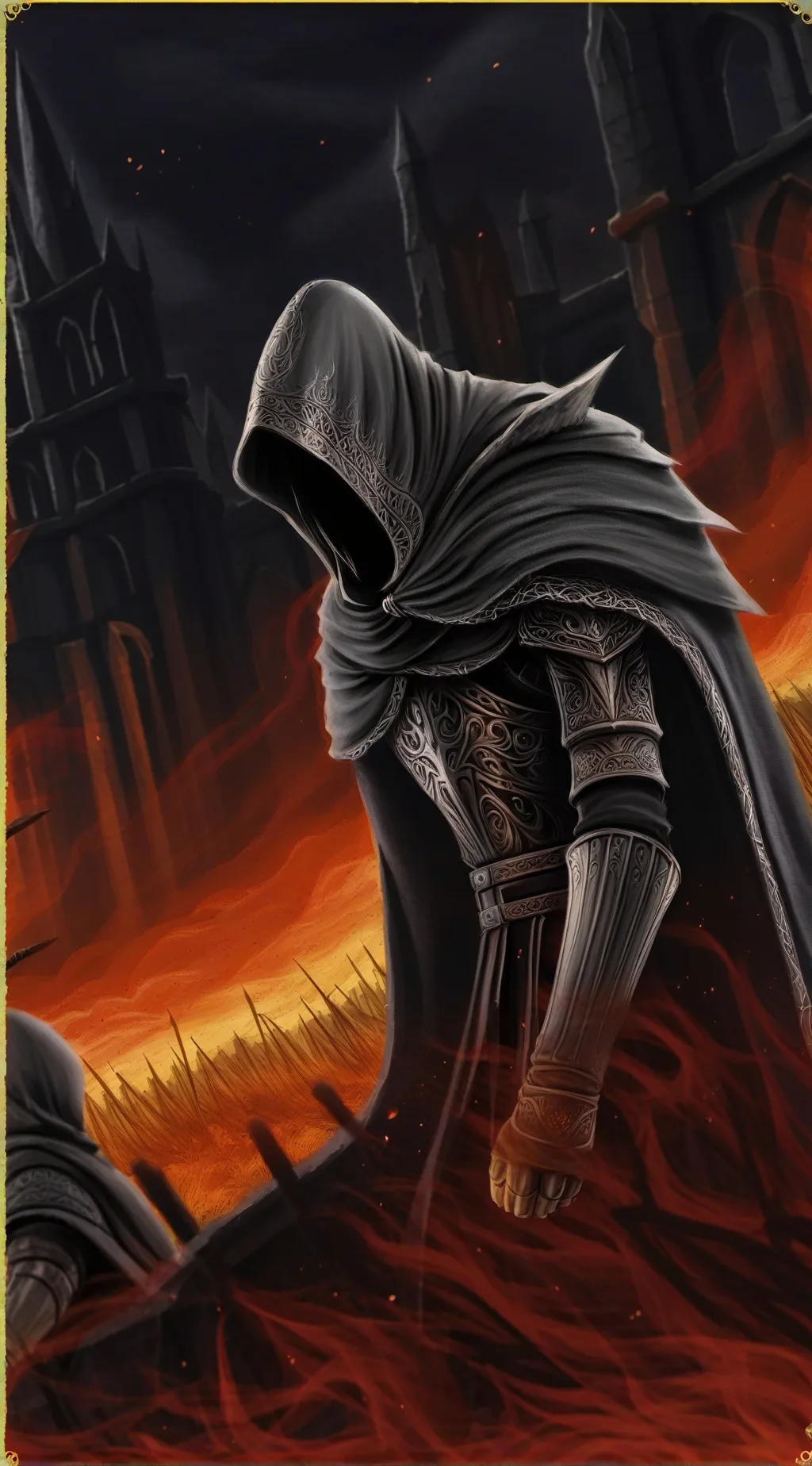 ai character: Çrescent  background