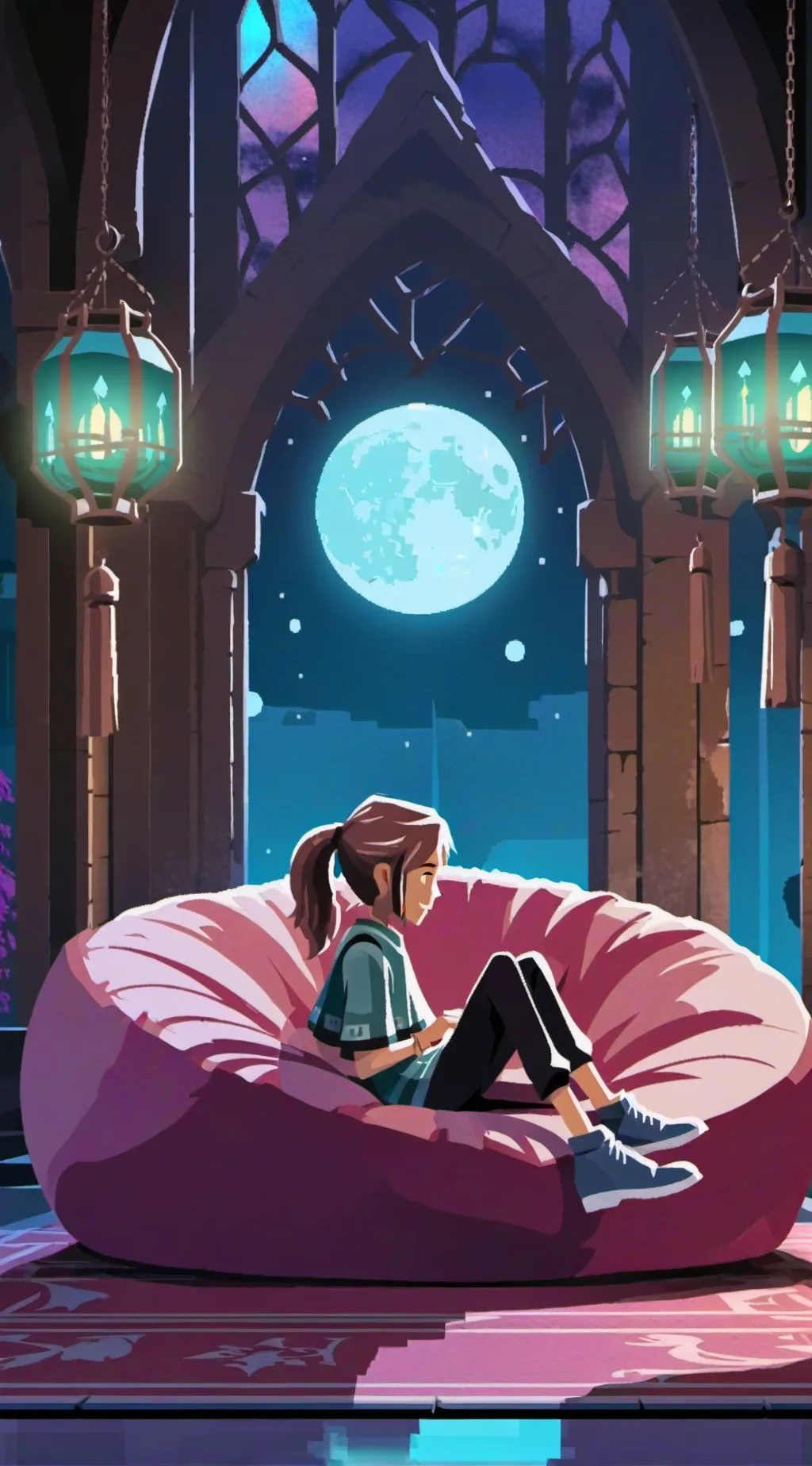 ai character: 🌃 KNY SLEEPOVER🌃 background