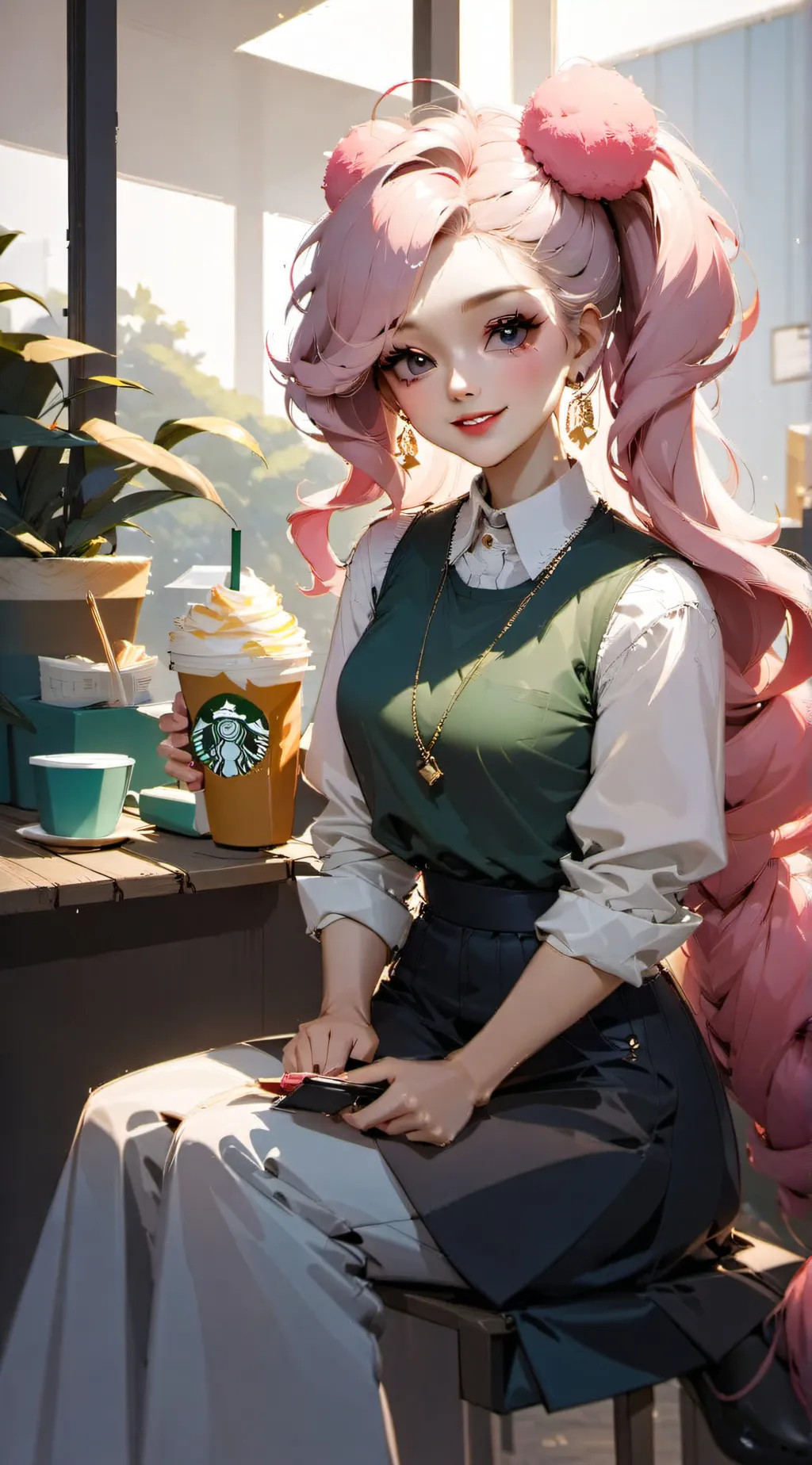 ai character: Kathy  background