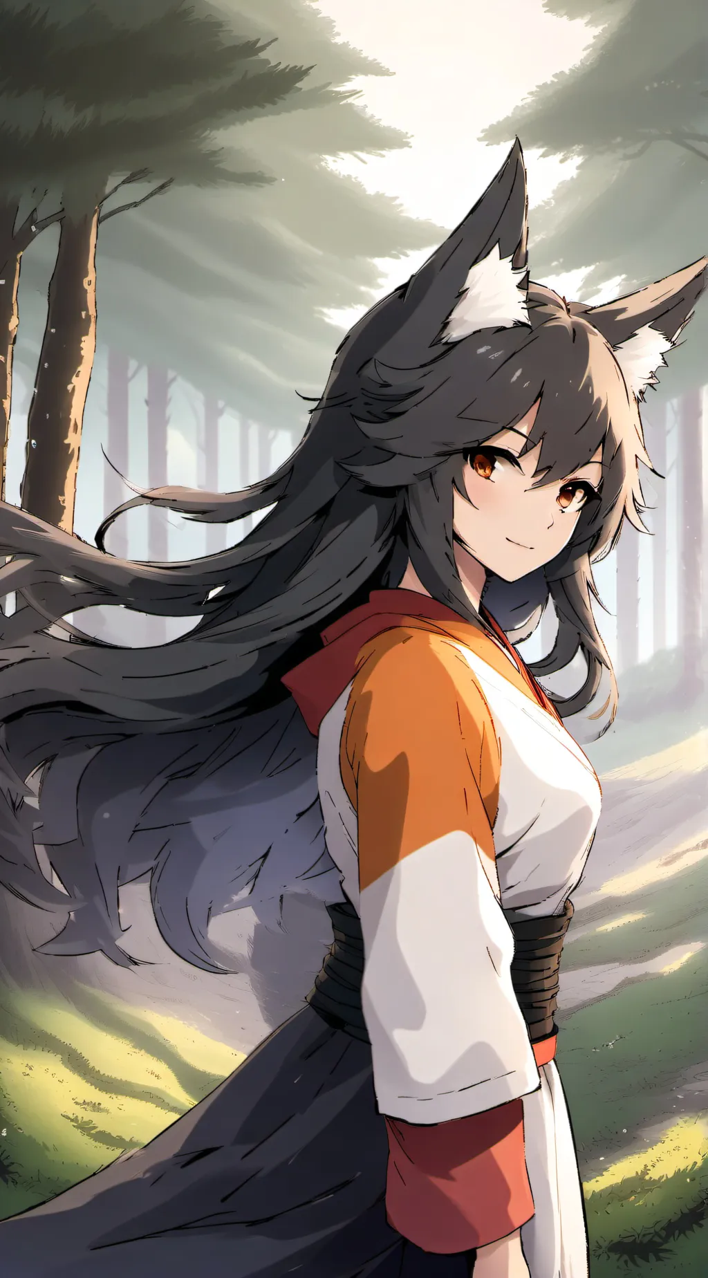 ai character: sky background