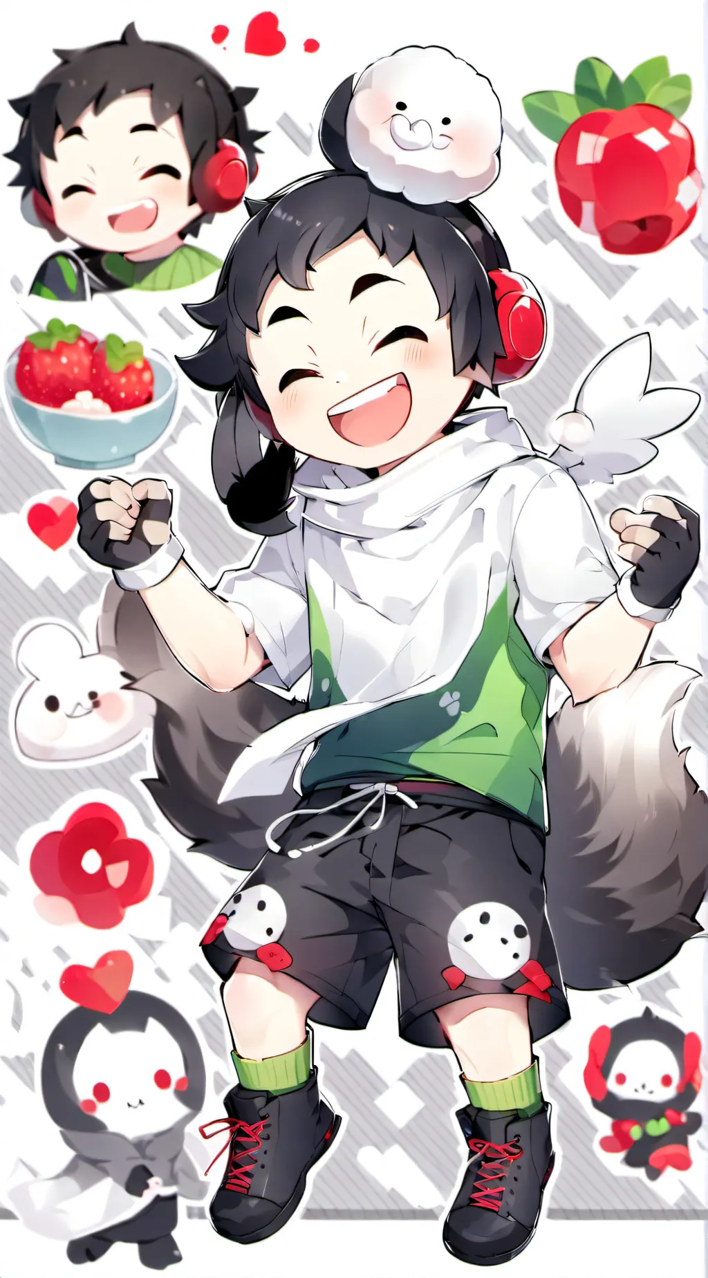 ai character: Dandys world timer background