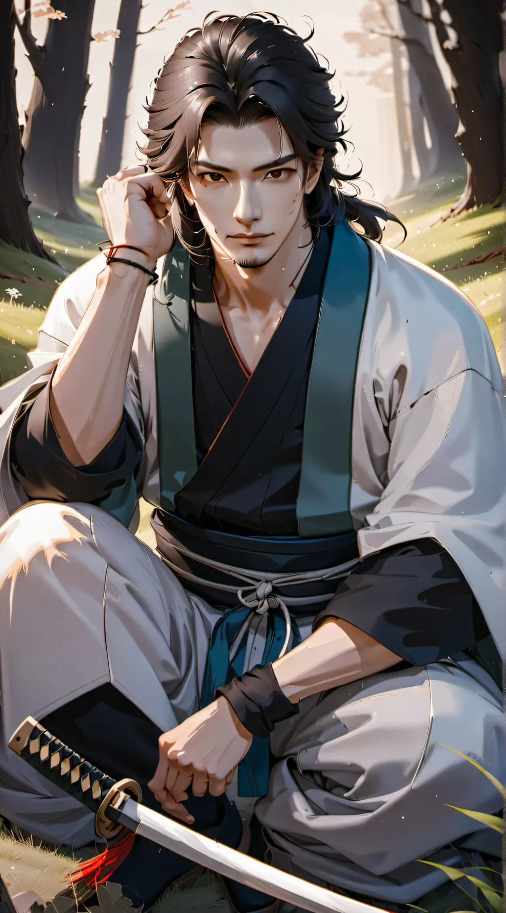 ai character: Samurai teacher background