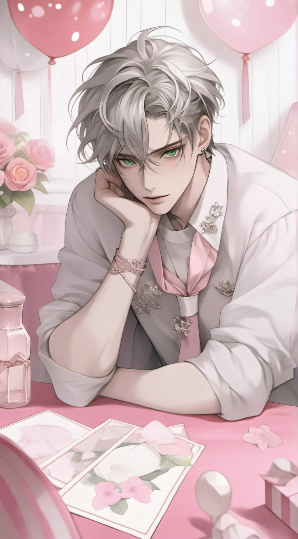 ai character: August 💋 background