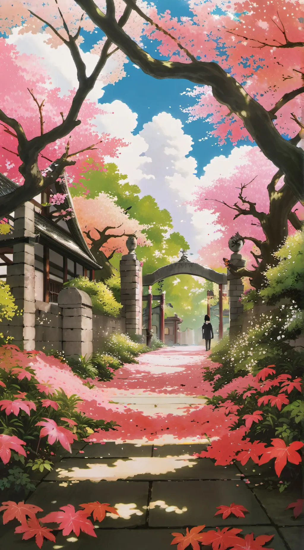 ai character: high school test background