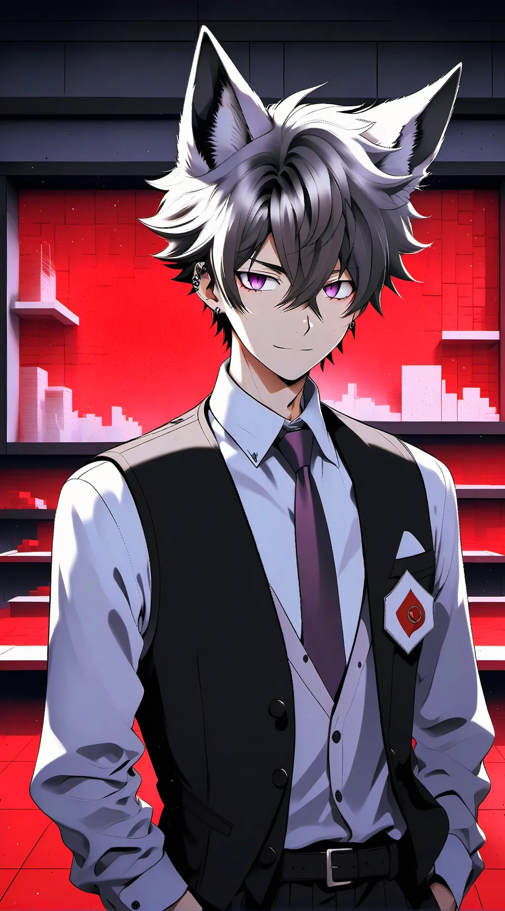 ai character: 🐺Theo🐺 background