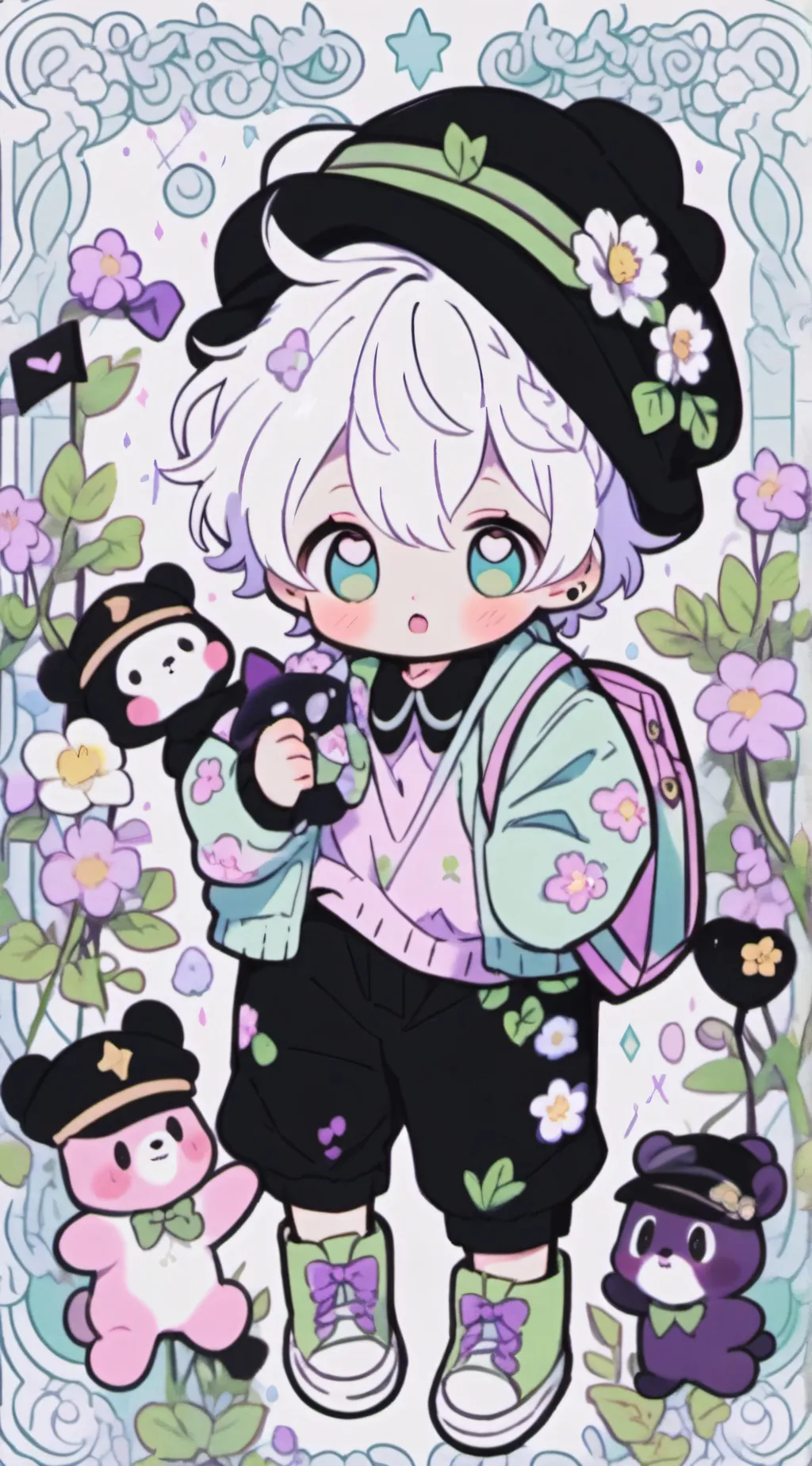 ai character: Newborn V2 background