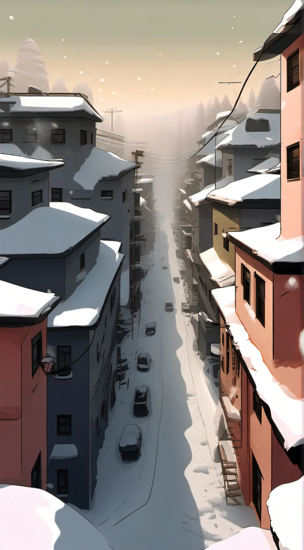 ai character: The 7 month winter background