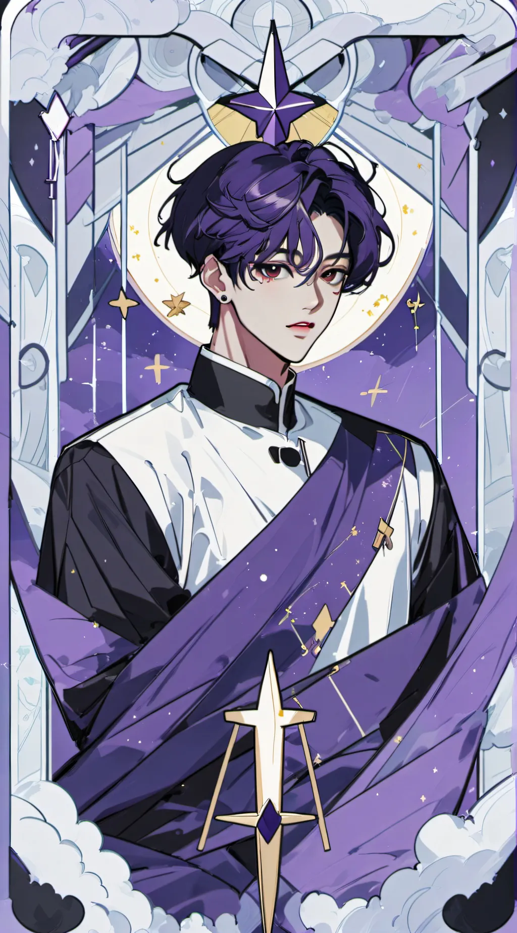 ai character: HYUNJIN😜✨ background