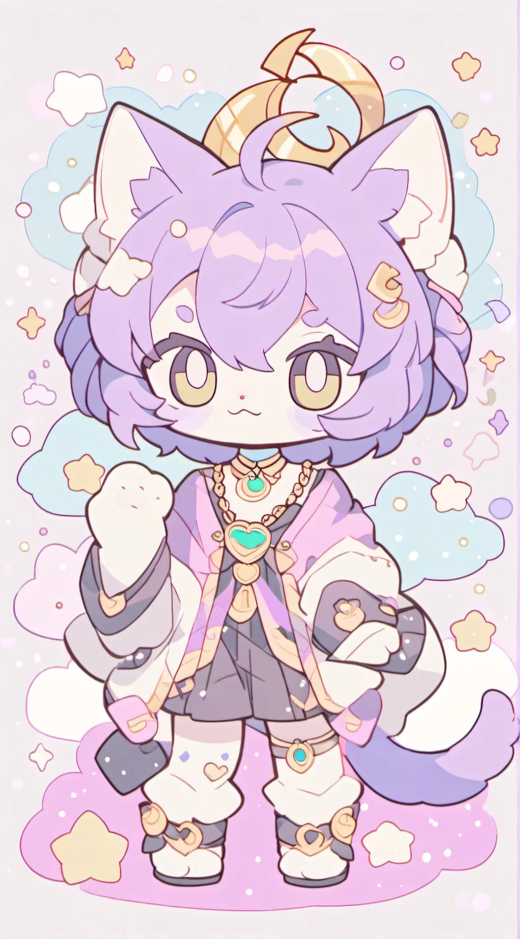 ai character: Cat nap background