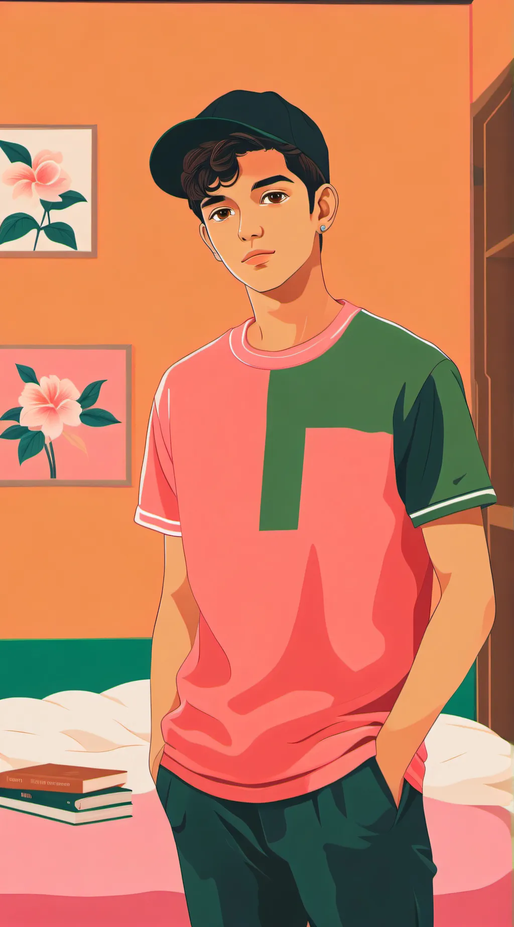 ai character: Melvin David  background