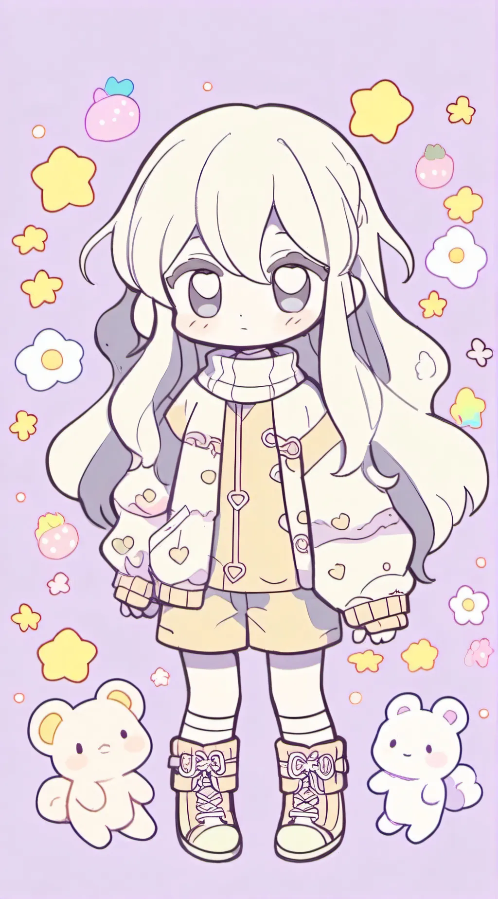 ai character: Sansi :3  background