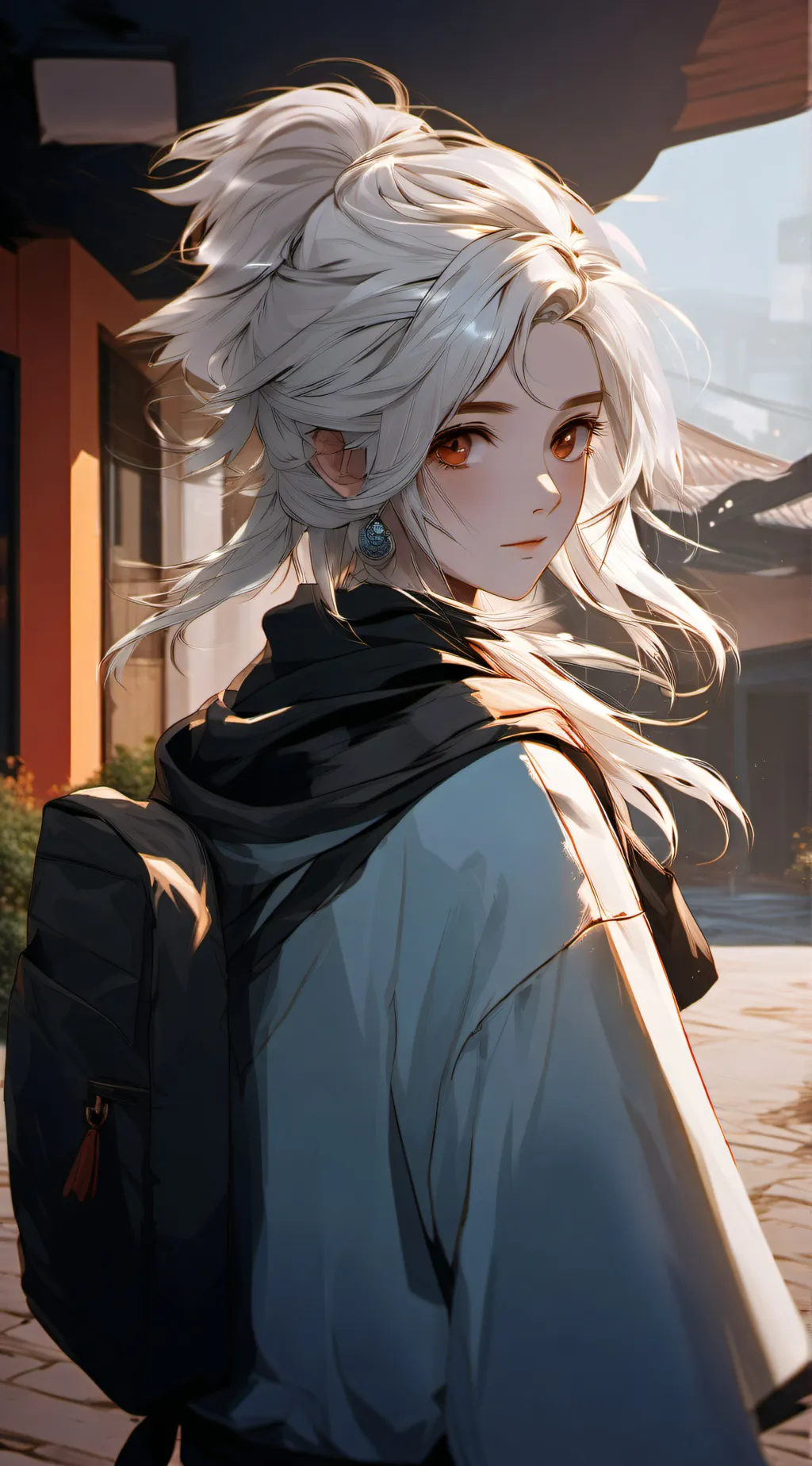 ai character: Ashley  background