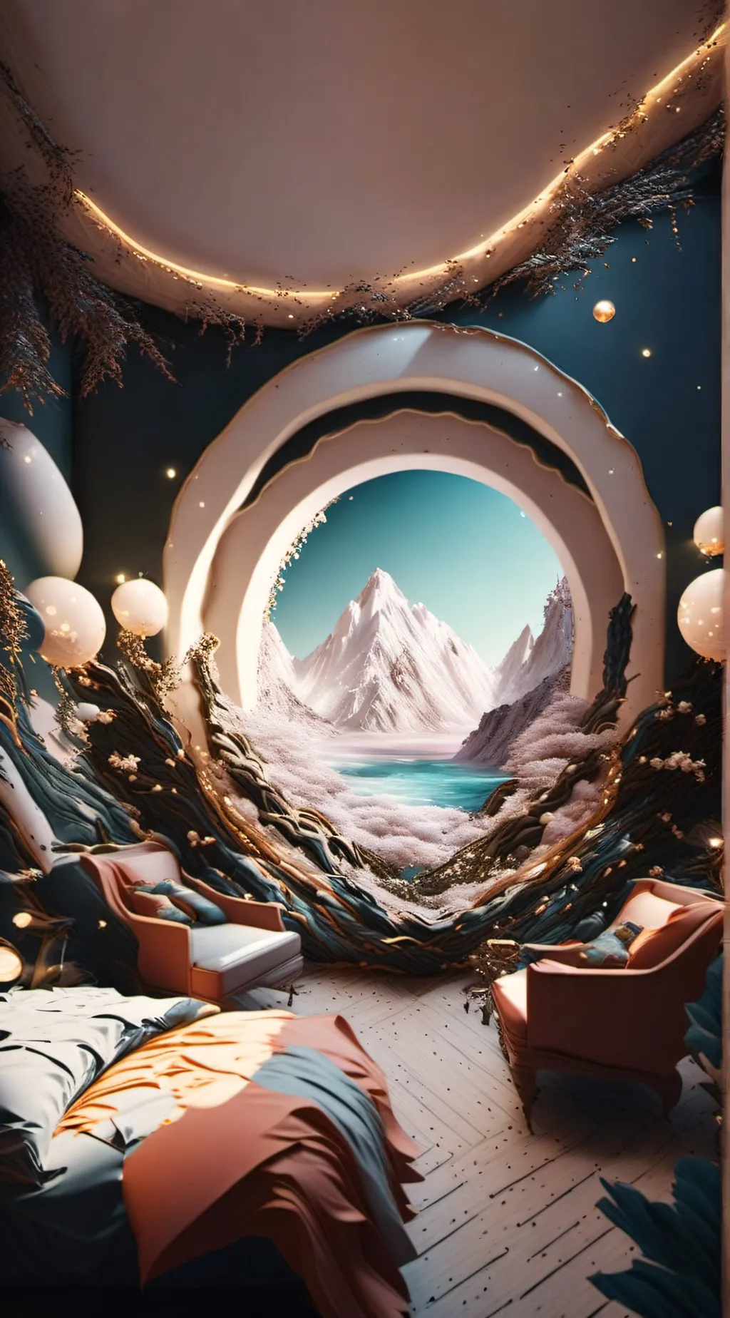 ai character: Heaven  background