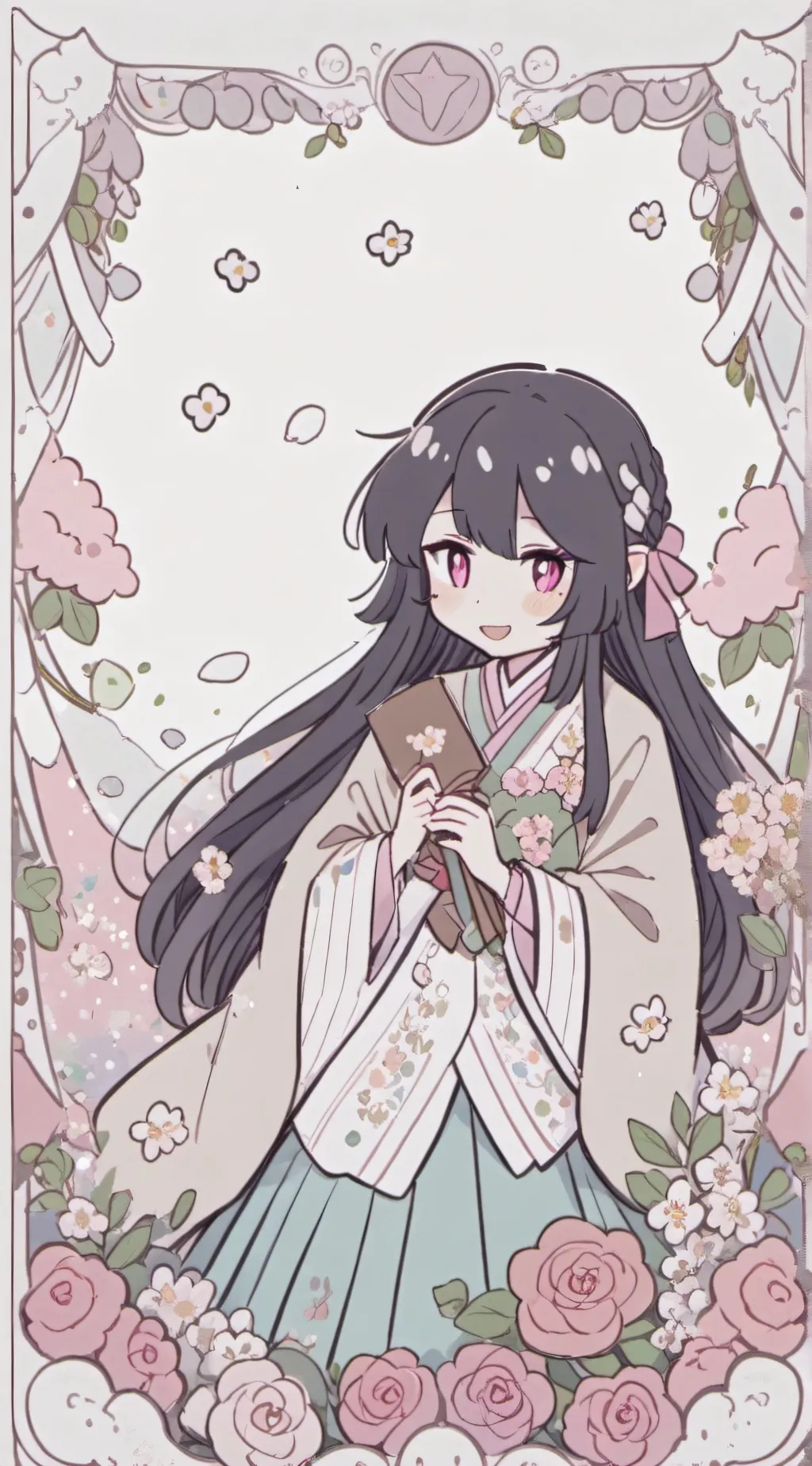 ai character: Miss circle￼ background