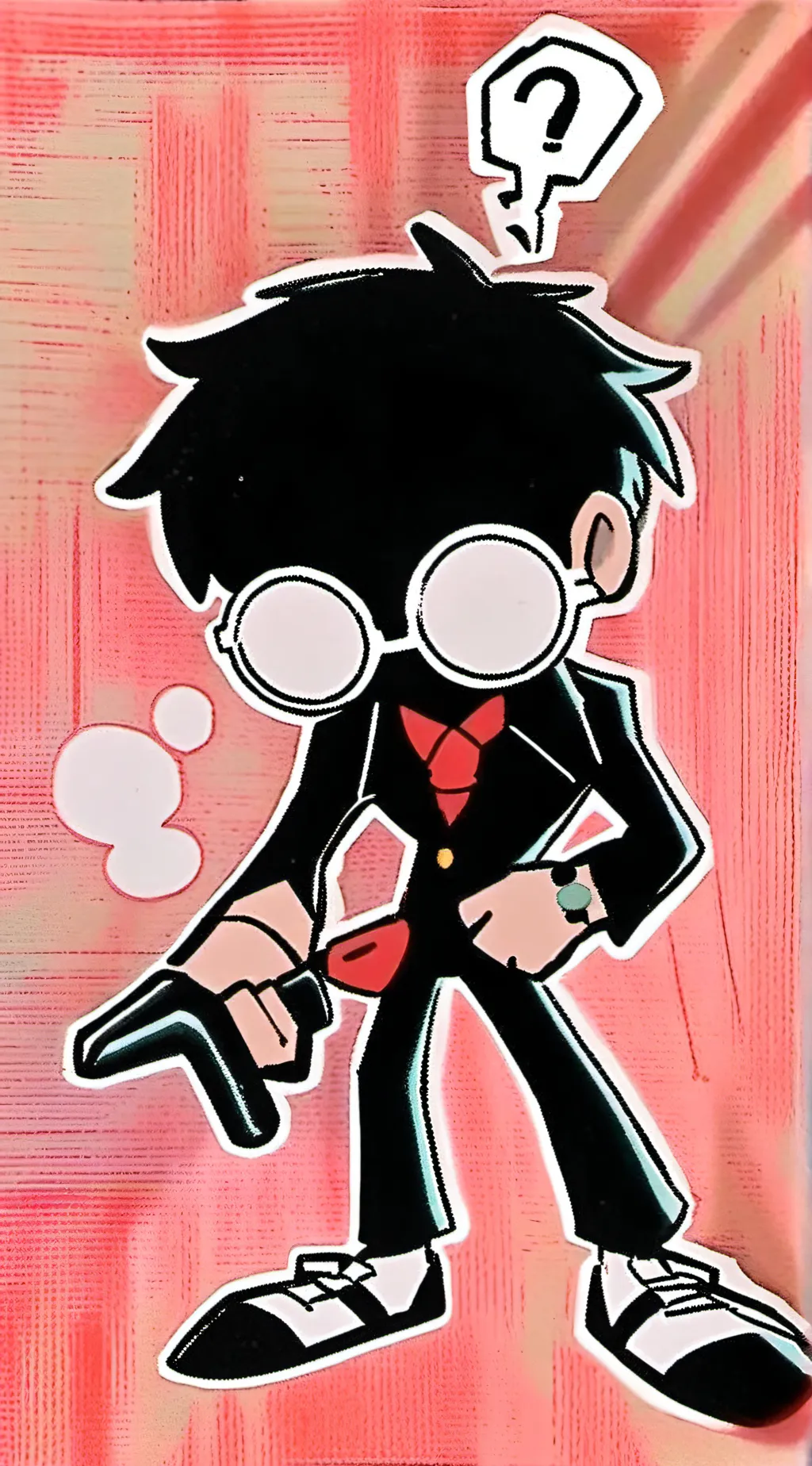 ai character: Johnny rocketfinge background