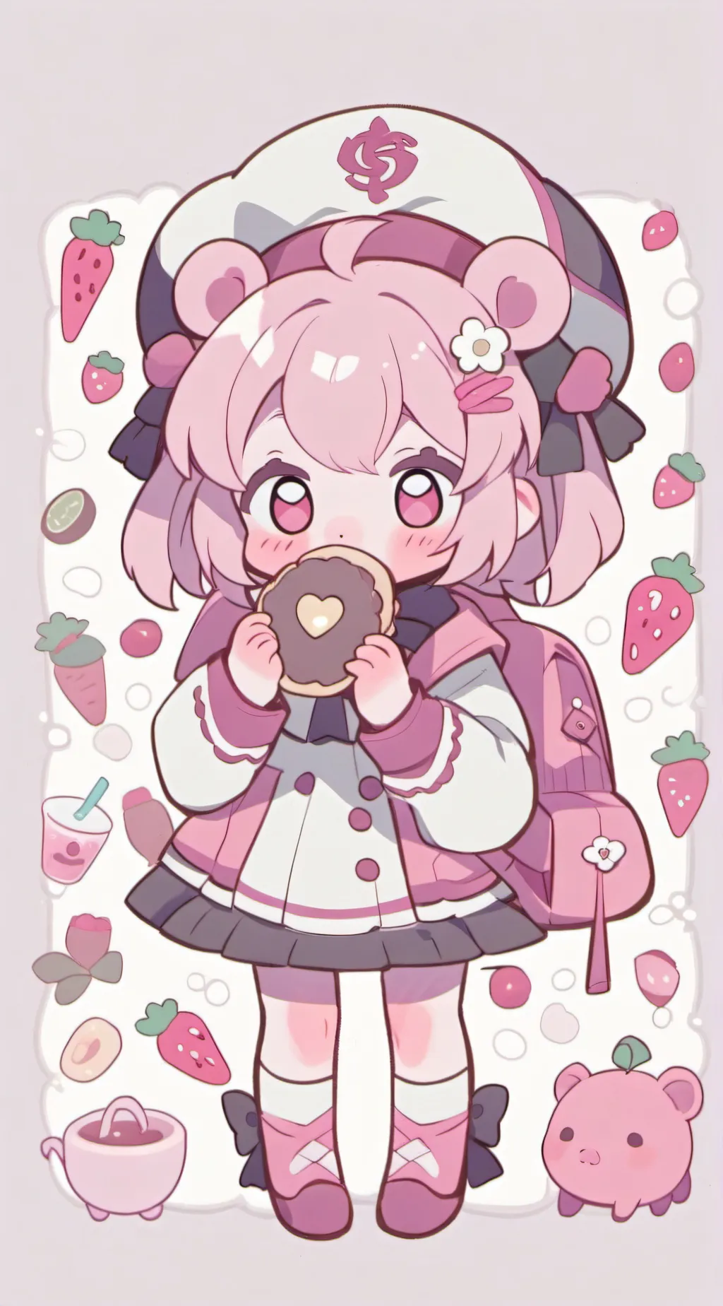 ai character: Picky piggy background