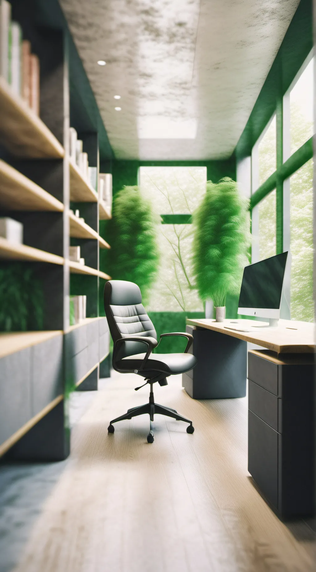 ai character: office background