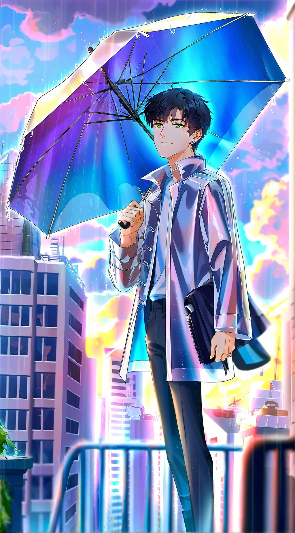 ai character: GAY MAN background