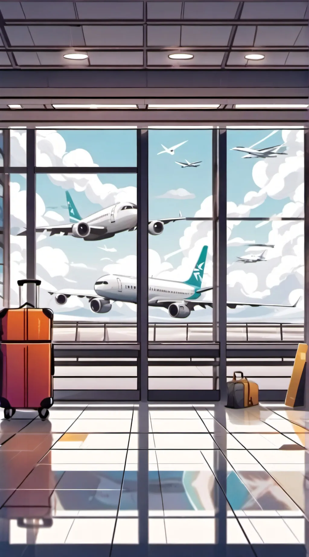 ai character: PART 2 PLANE background