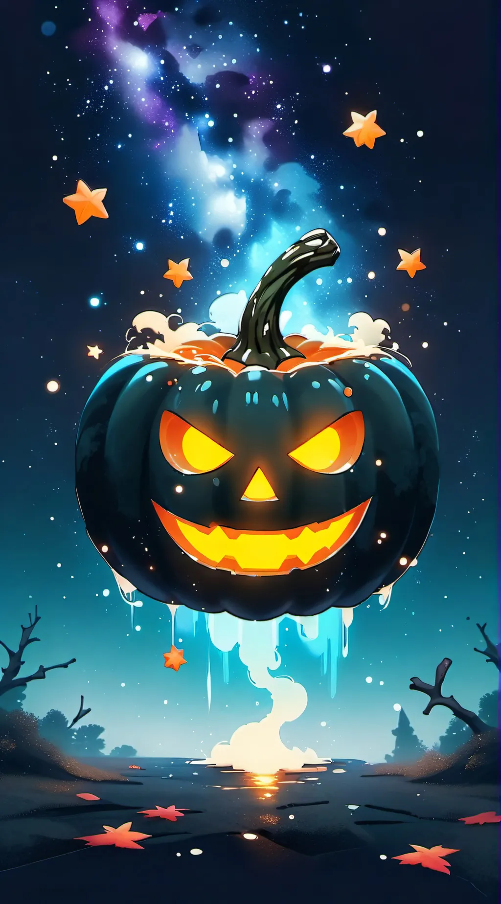 ai character: HH Halloween!  background