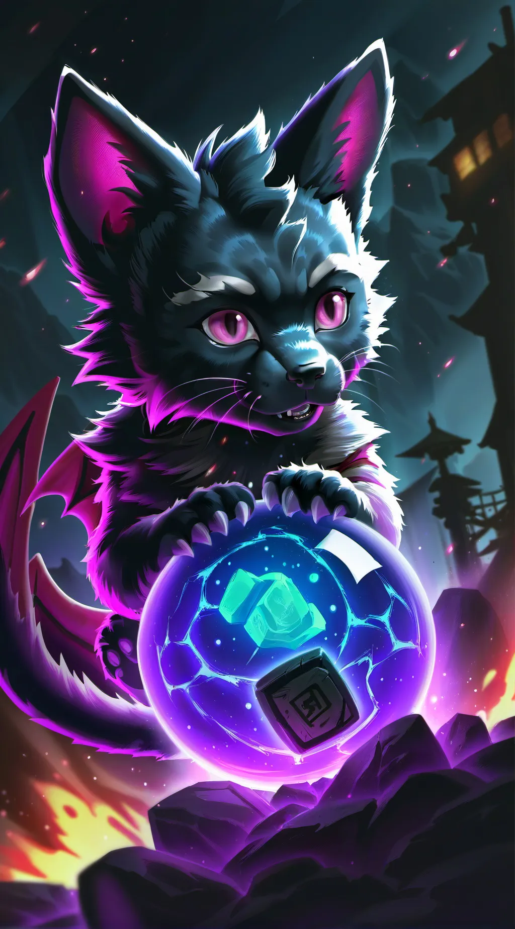 ai character: DBZ Kittens (2) background