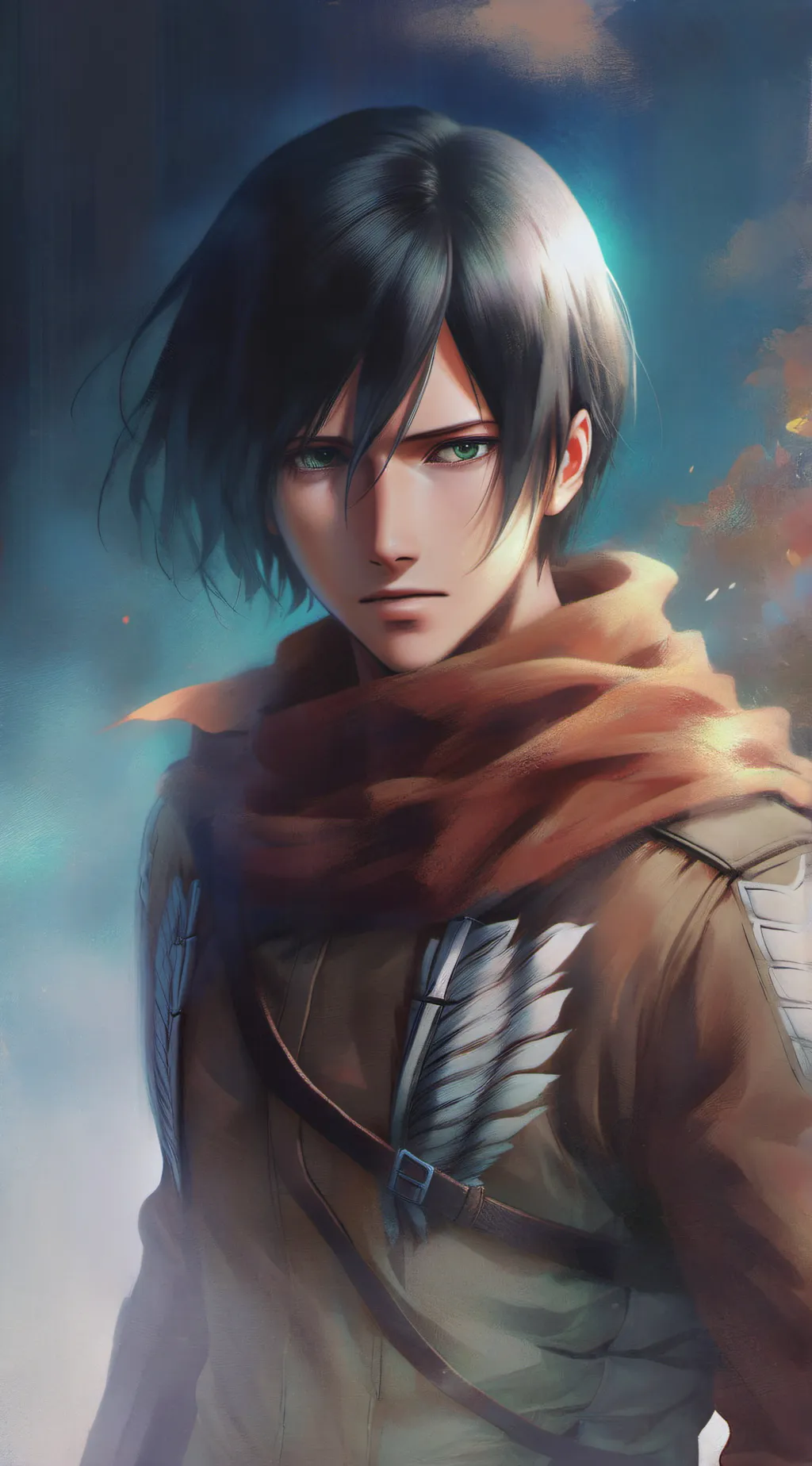 ai character: Mikasa ackermann background