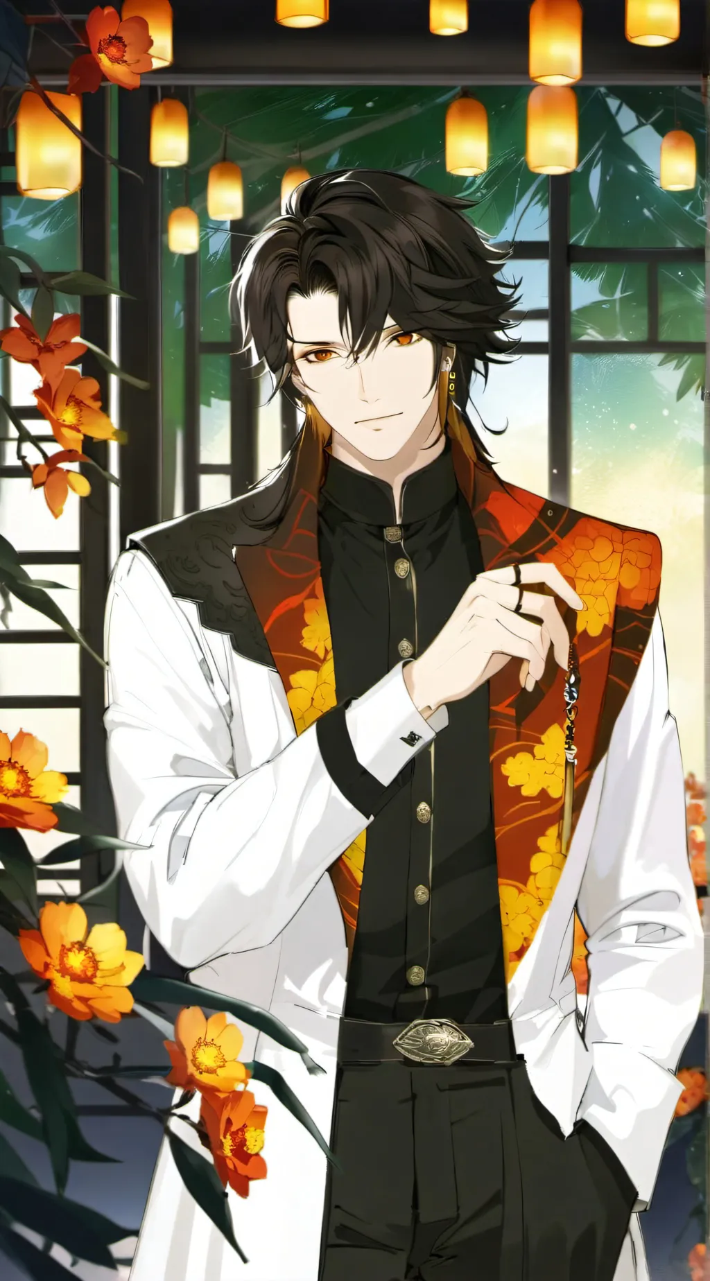 ai character: Amber  background