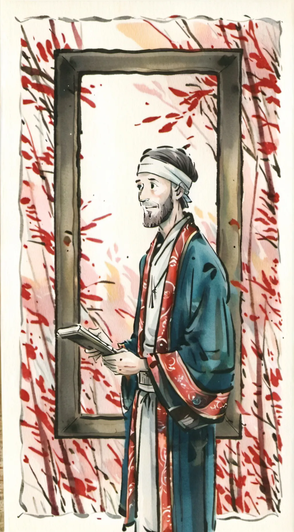 ai character: mr frame of animat background