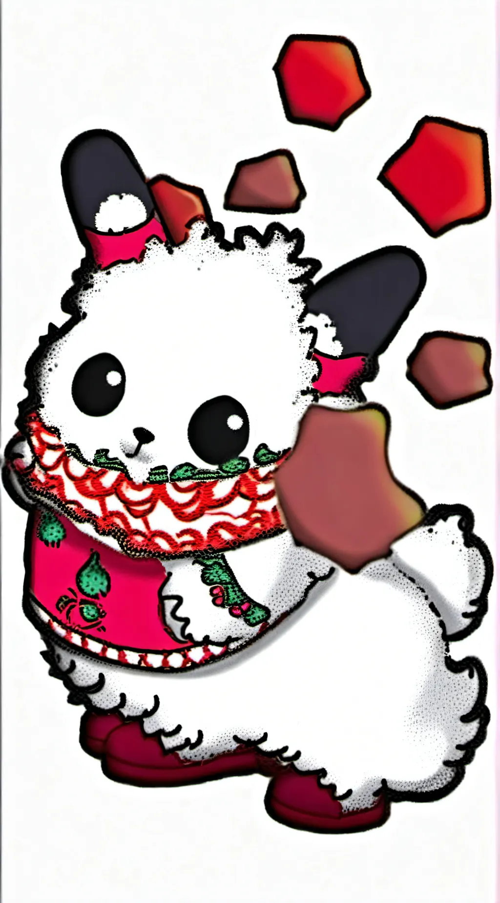 ai character: radioapple background