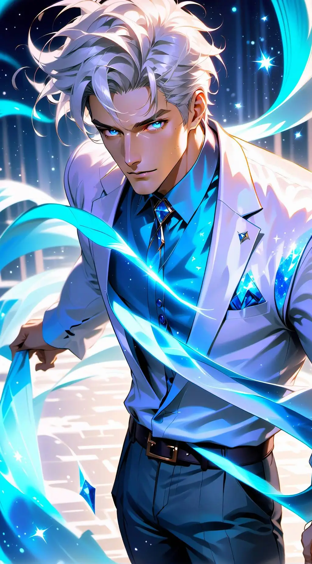 ai character: Anime boys background