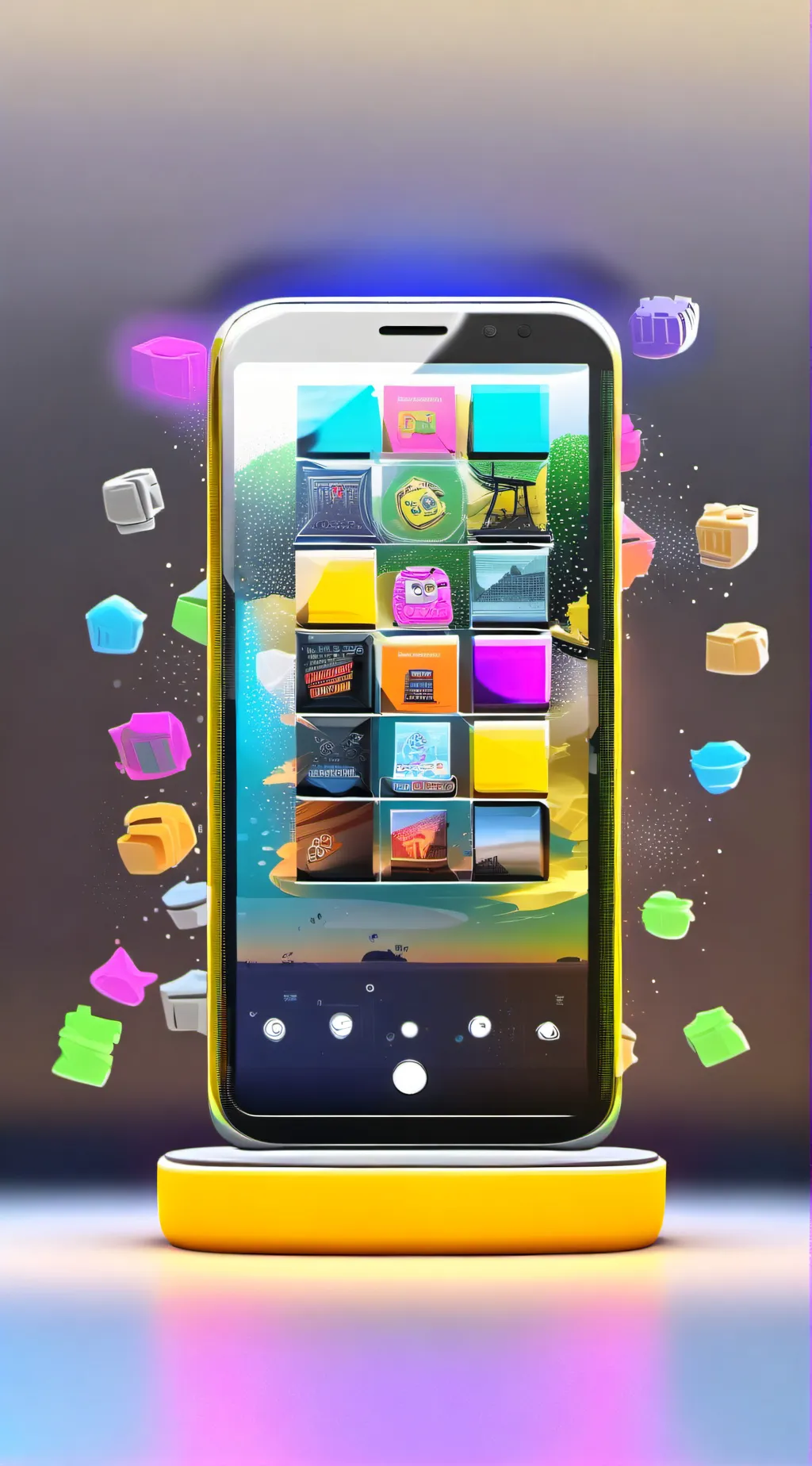 ai character: Phone background